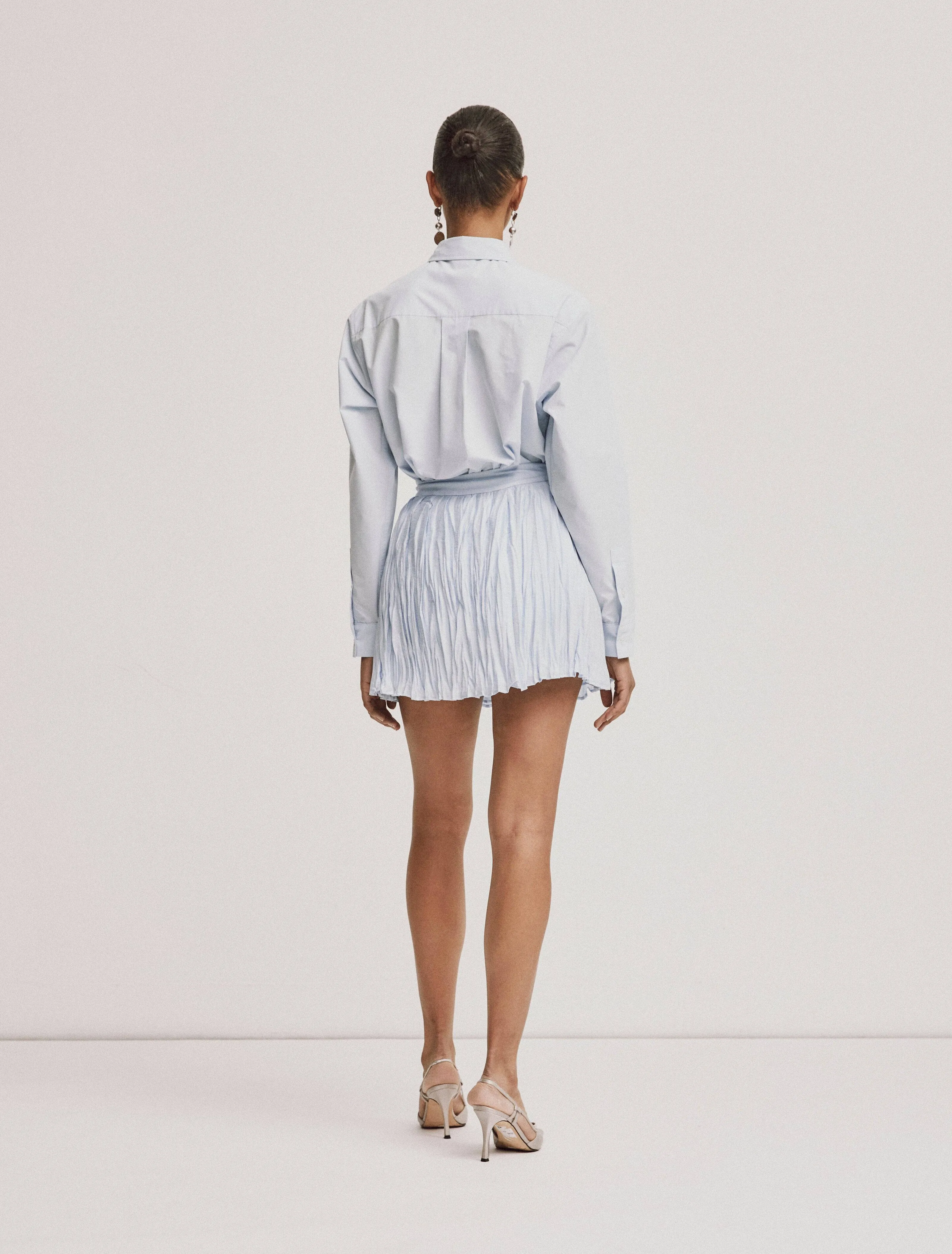 Tera Miniskirt In Sky Blue sold by Ninety Percent product image thumbnail 4