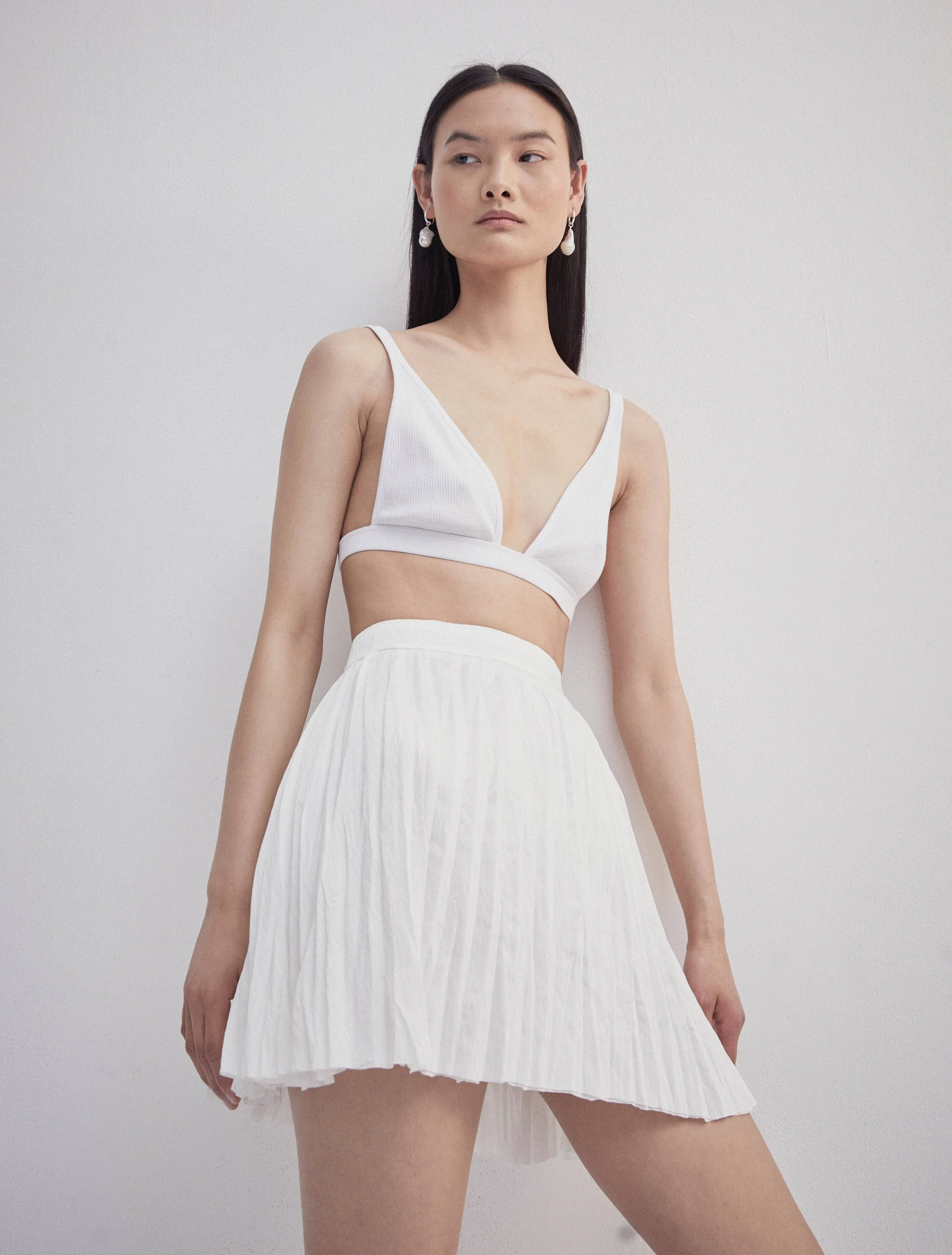 Tera Skirt in White sold by Ninety Percent product image thumbnail 2