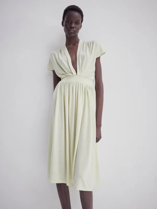 Bythos Dress in Lime sold by Ninety Percent