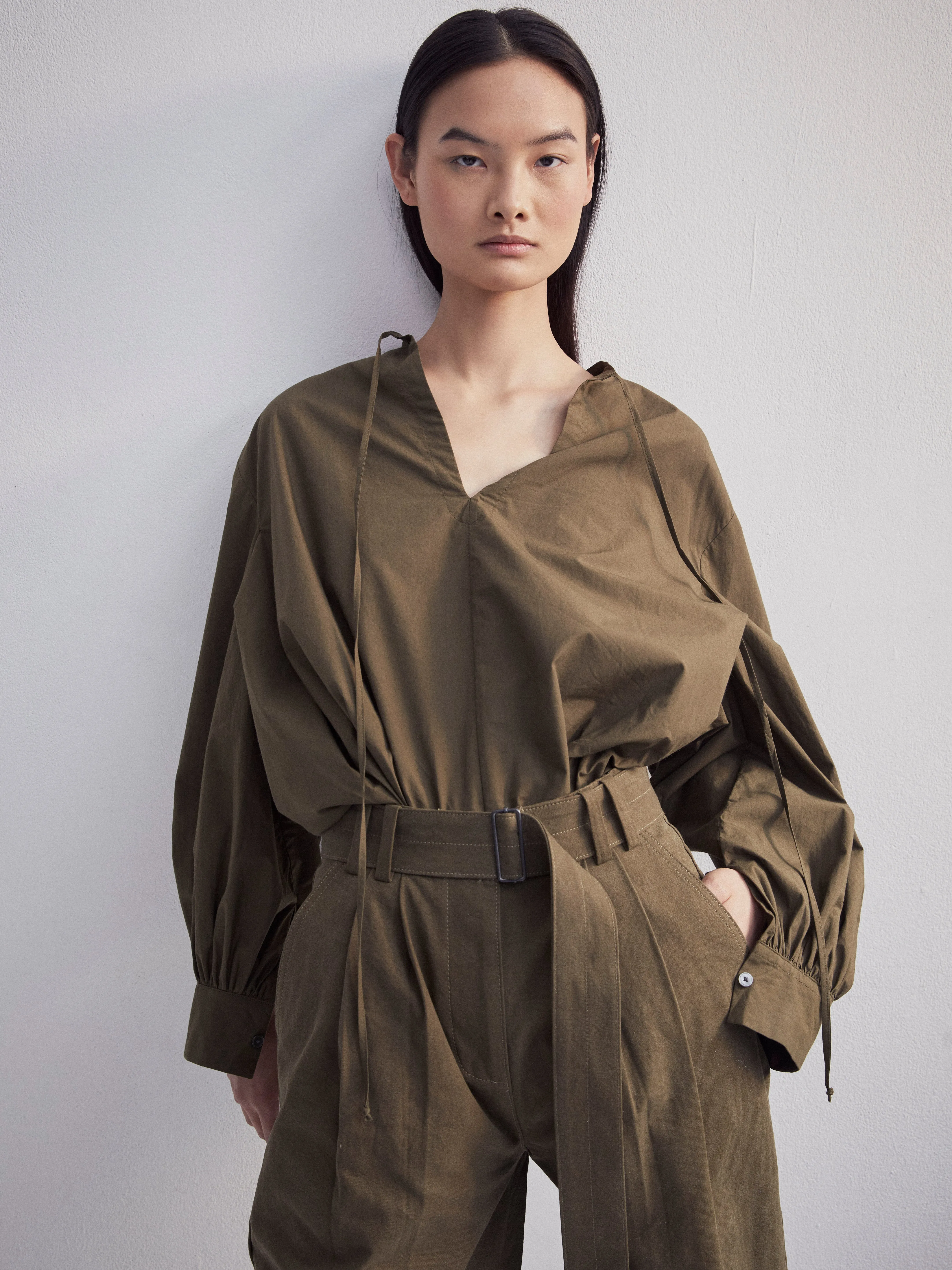 Bacchus Dress in Moss sold by Ninety Percent product image thumbnail 3