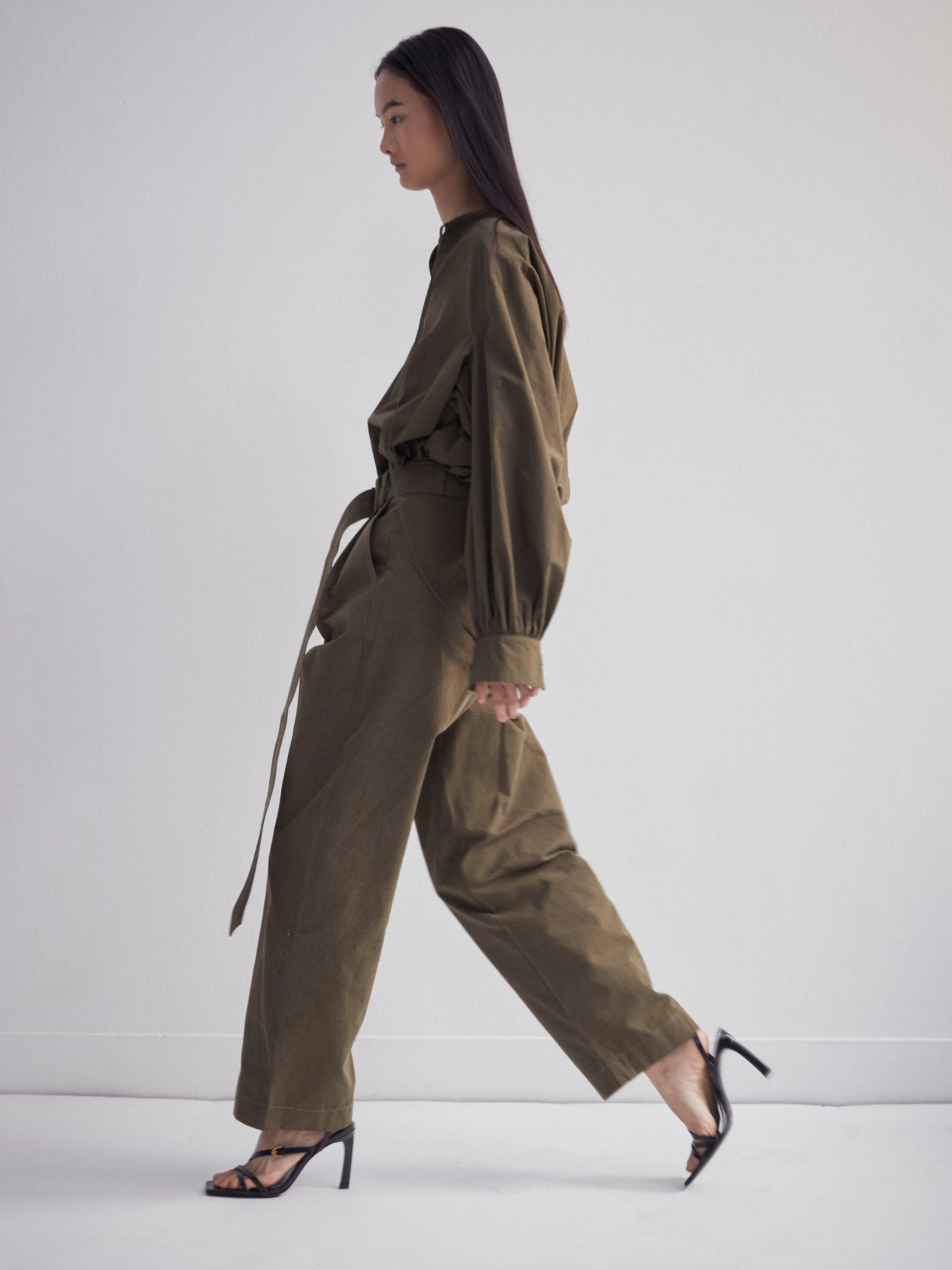 Bacchus Dress in Moss sold by Ninety Percent product image thumbnail 2