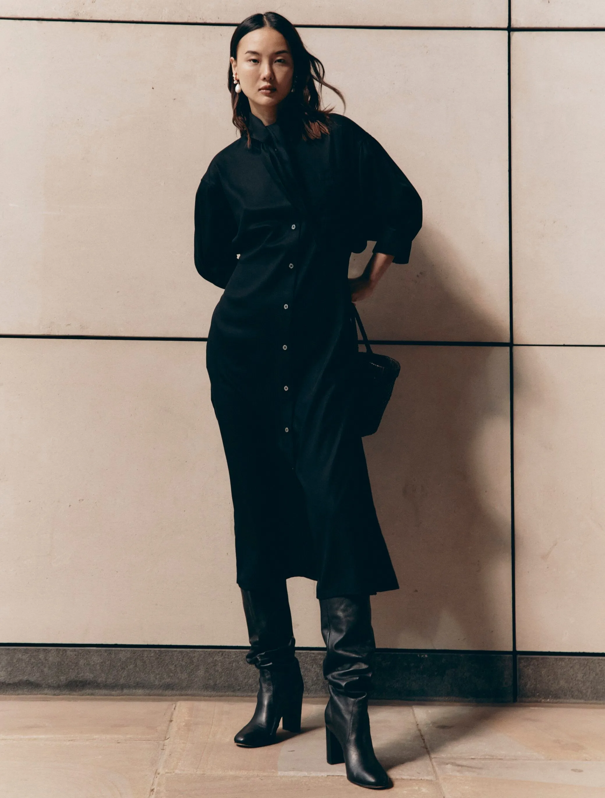 Argyl Dress in Black sold by Ninety Percent product image thumbnail 4