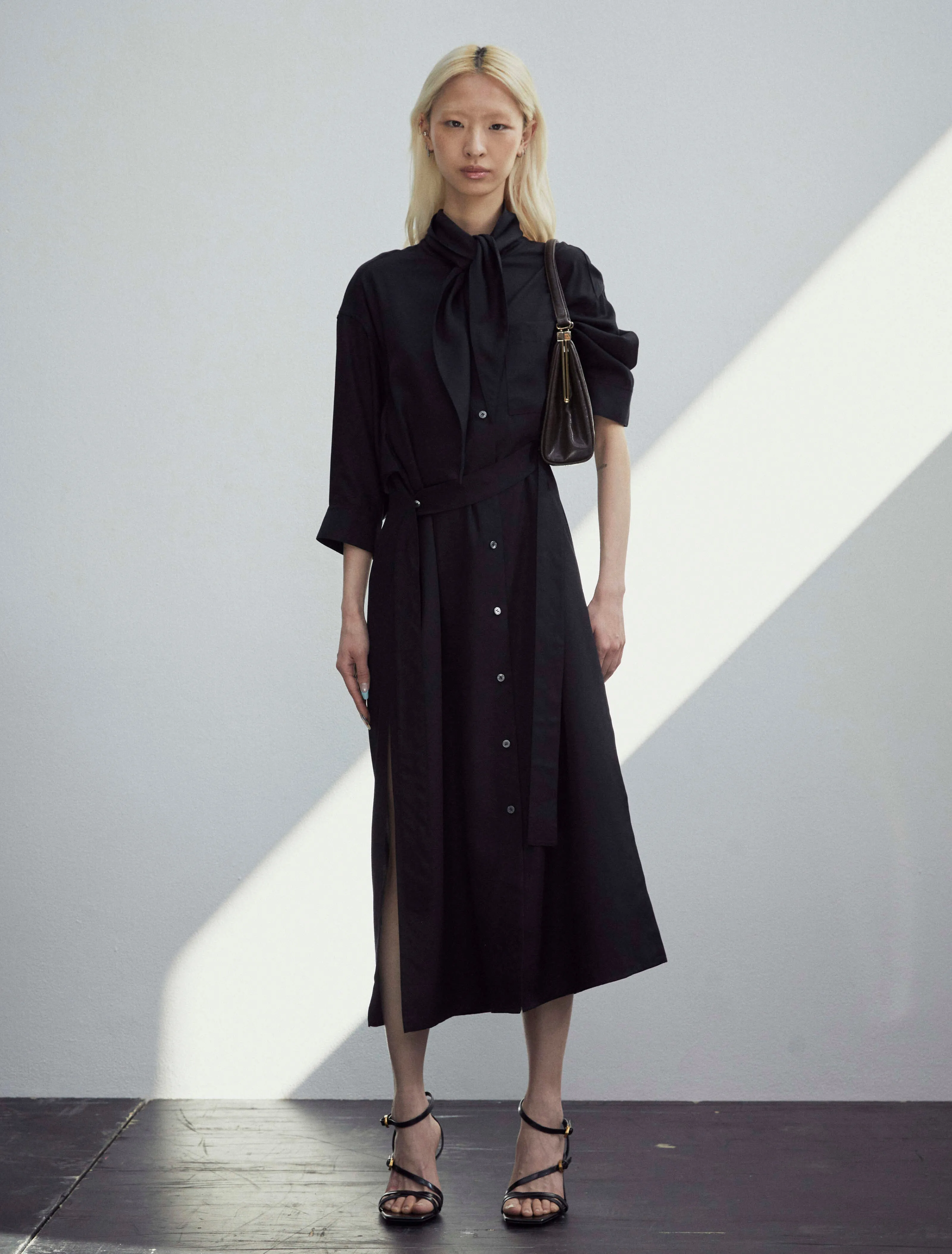 Argyl Dress in Black sold by Ninety Percent