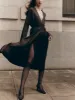 Orion Dress in Turkish Coffee sold by Ninety Percent