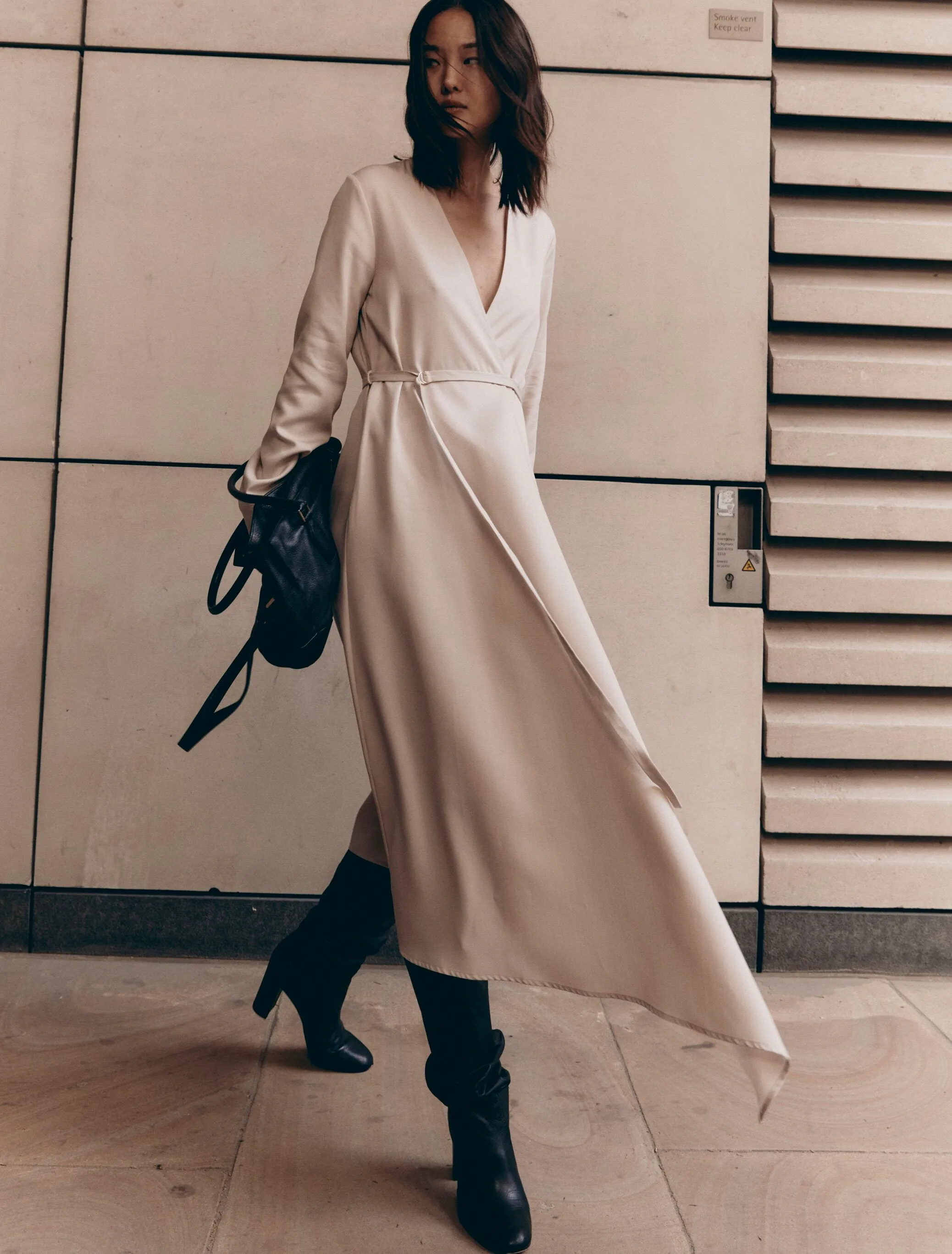 Orion Dress in Enoki Mushroom sold by Ninety Percent product image thumbnail 4