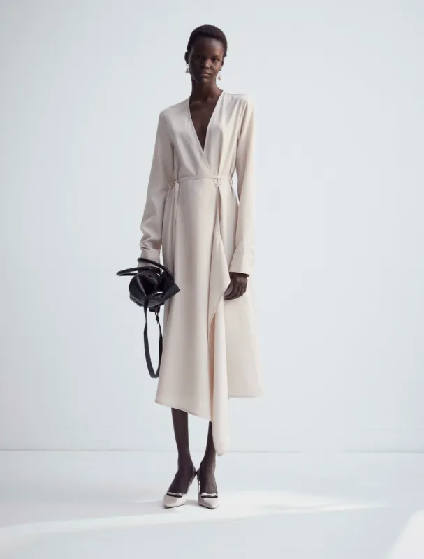 Orion Dress in Enoki Mushroom sold by Ninety Percent