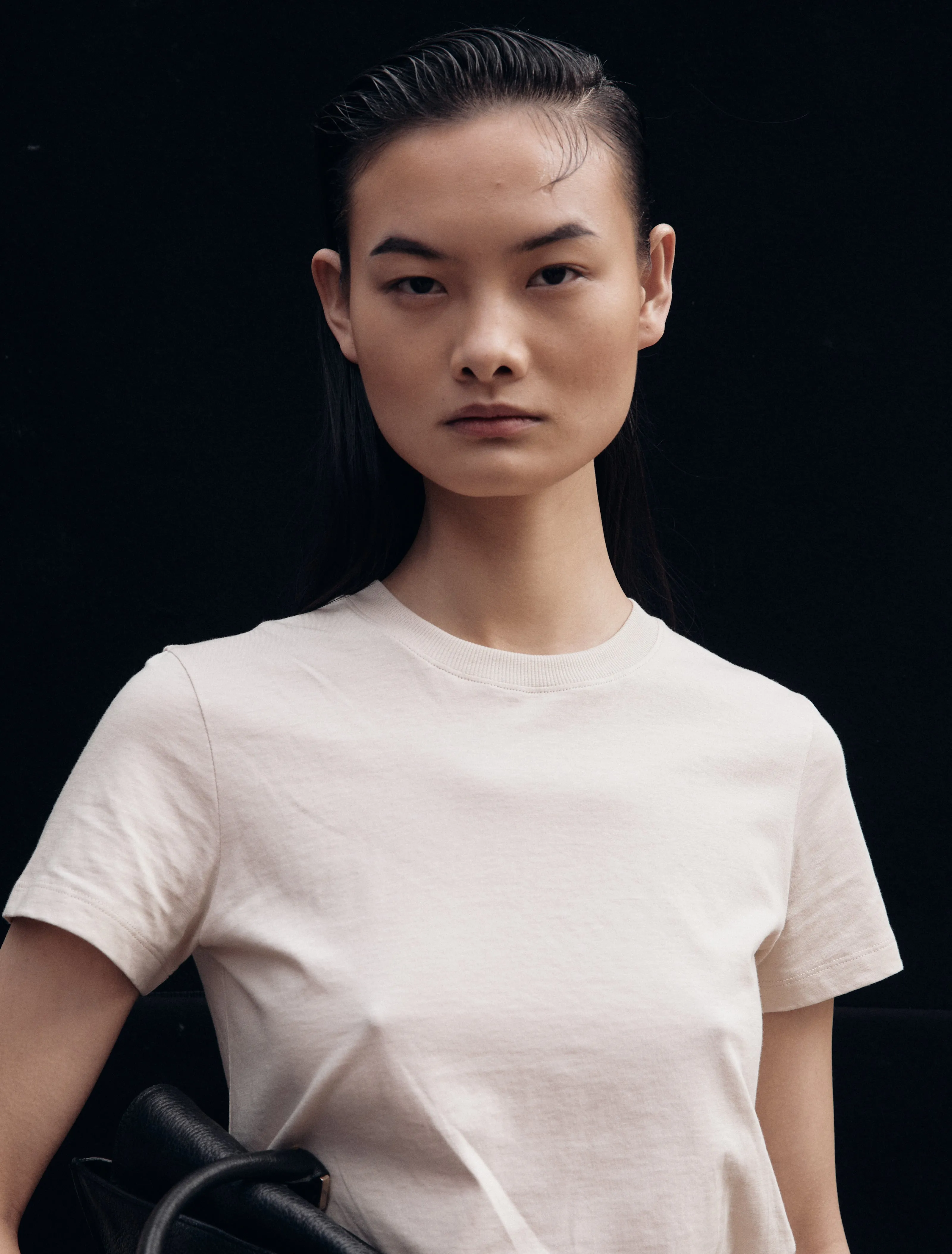 Drew Classic Cotton T-Shirt in Enoki Mushroom sold by Ninety Percent product image thumbnail 2