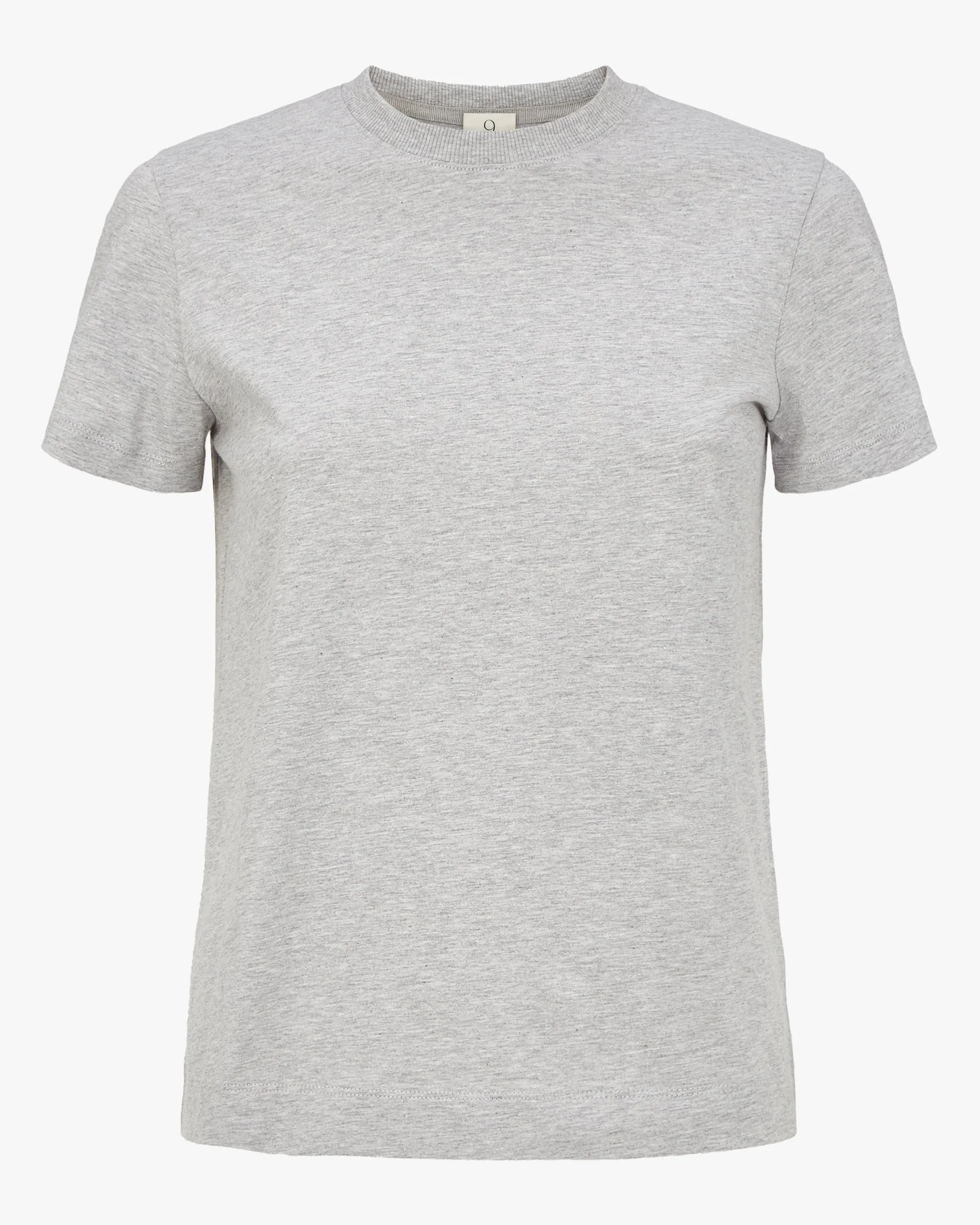 Lightweight Cotton fitted T-Shirt in Grey Marl sold by Ninety Percent product image thumbnail 4