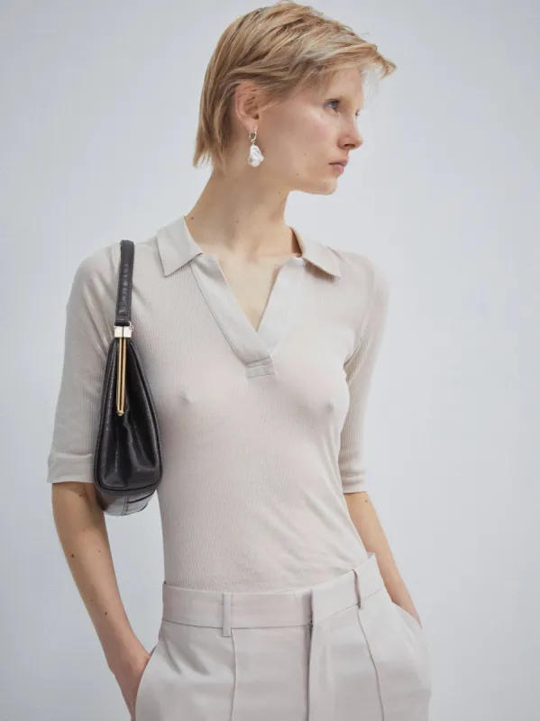Tadeo Top in Enoki Mushroom sold by Ninety Percent