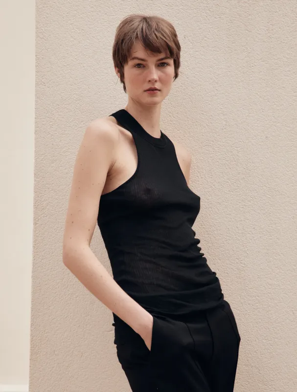 Tyro Tank in Black sold by Ninety Percent