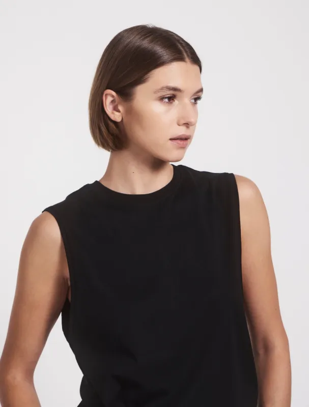 Alex Classic Cotton Tank in Black sold by Ninety Percent