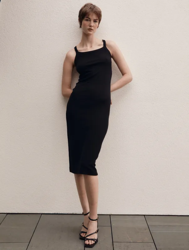 Evie Dress in Black sold by Ninety Percent