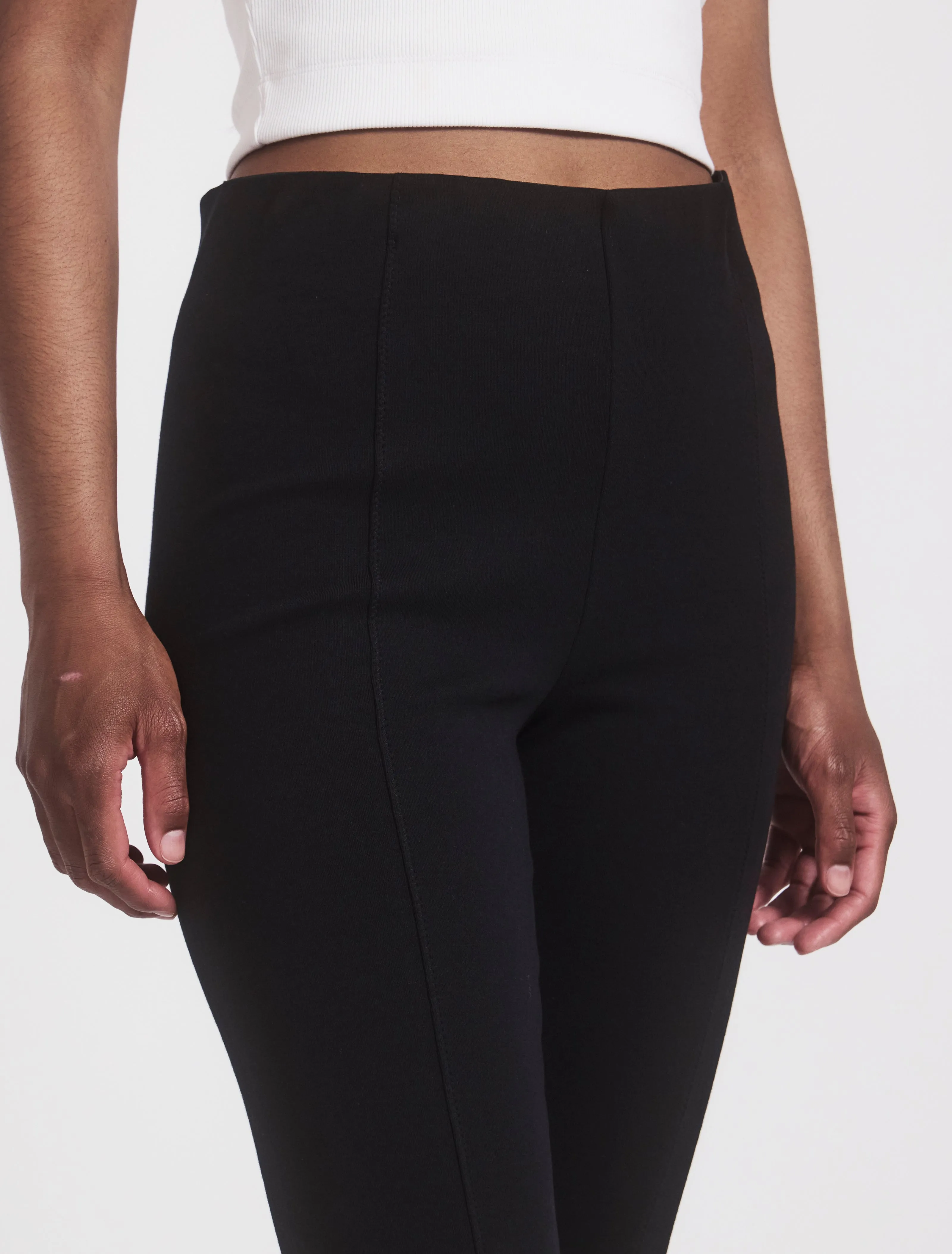 Crop Flare Travel Pant in Black sold by Ninety Percent product image thumbnail 3