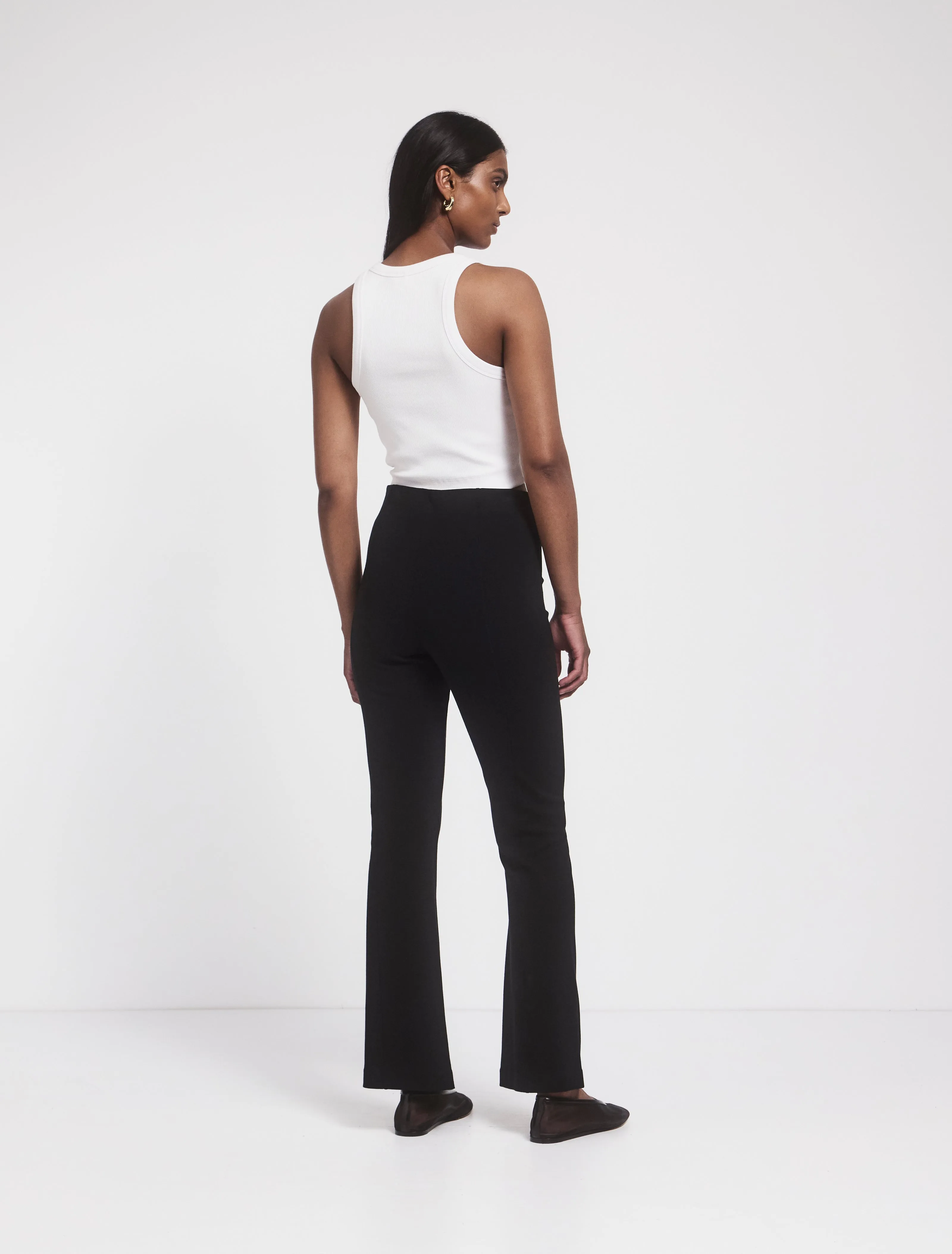Crop Flare Travel Pant in Black sold by Ninety Percent product image thumbnail 2
