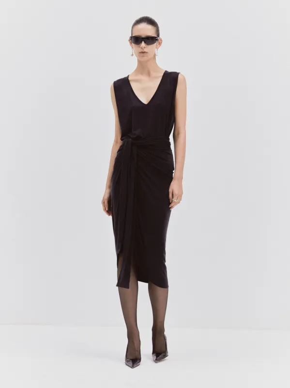 Tropez Skirt in Black sold by Ninety Percent