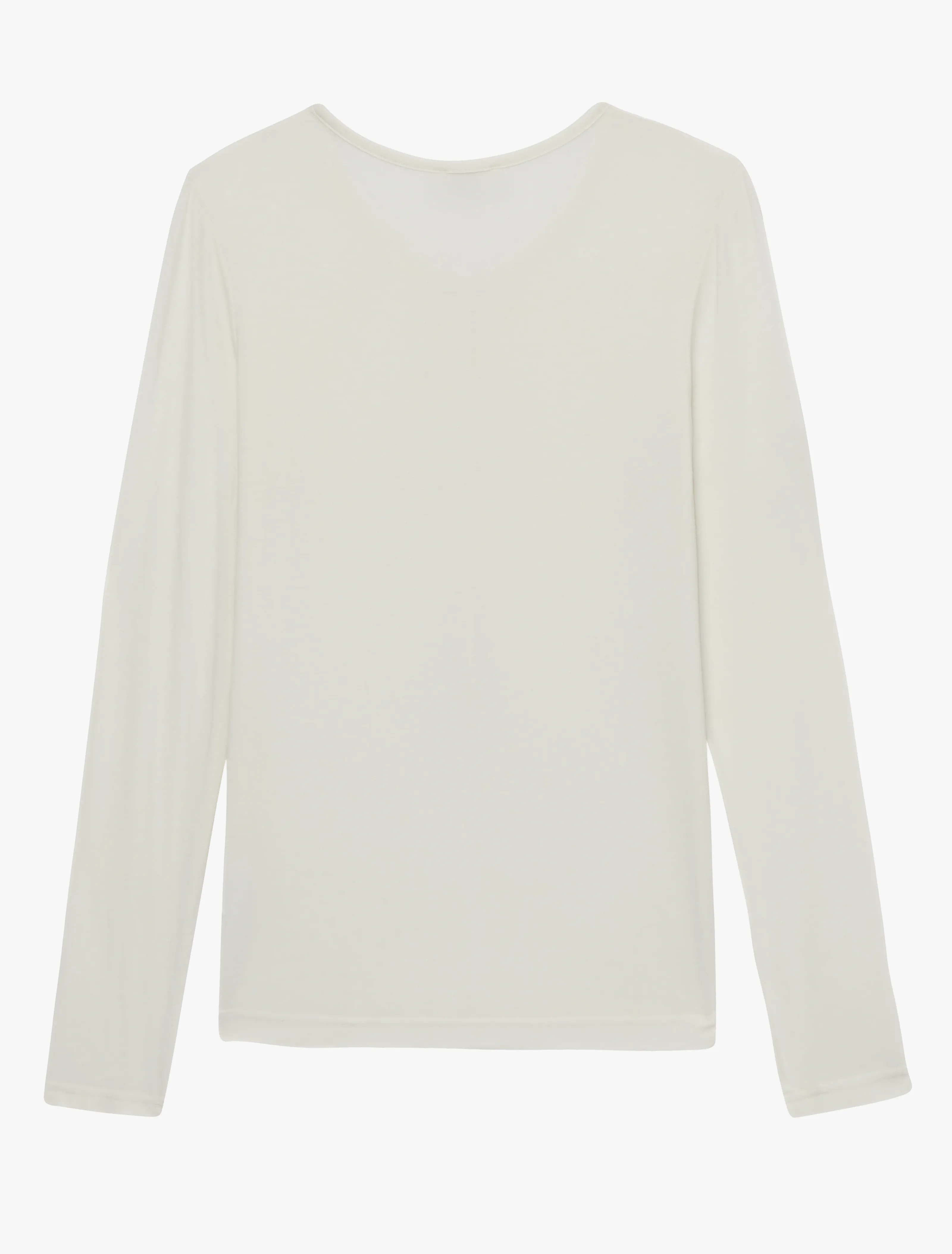 Henley Top in Whisper White sold by Ninety Percent product image thumbnail 3