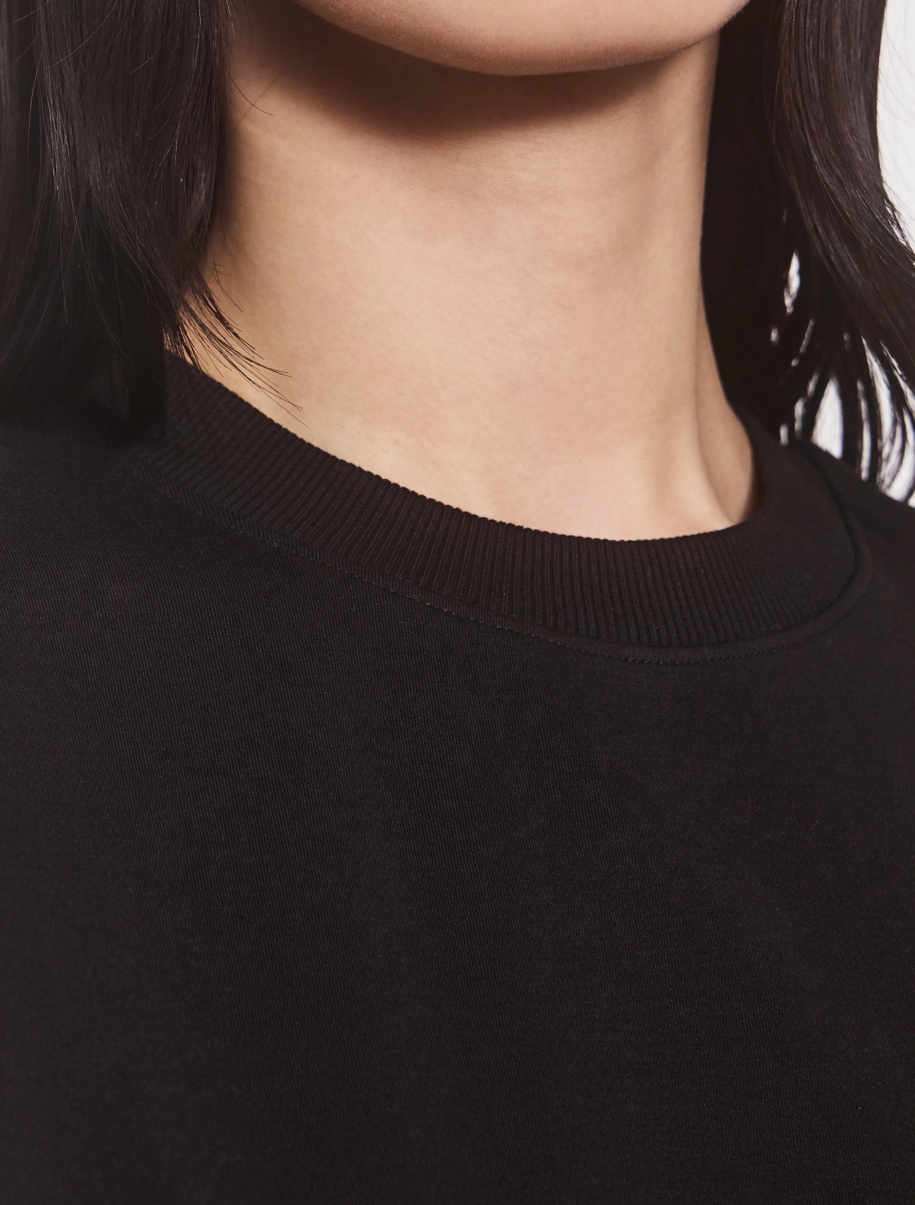 Compact Cotton Oversized T-Shirt in Black sold by Ninety Percent product image thumbnail 4