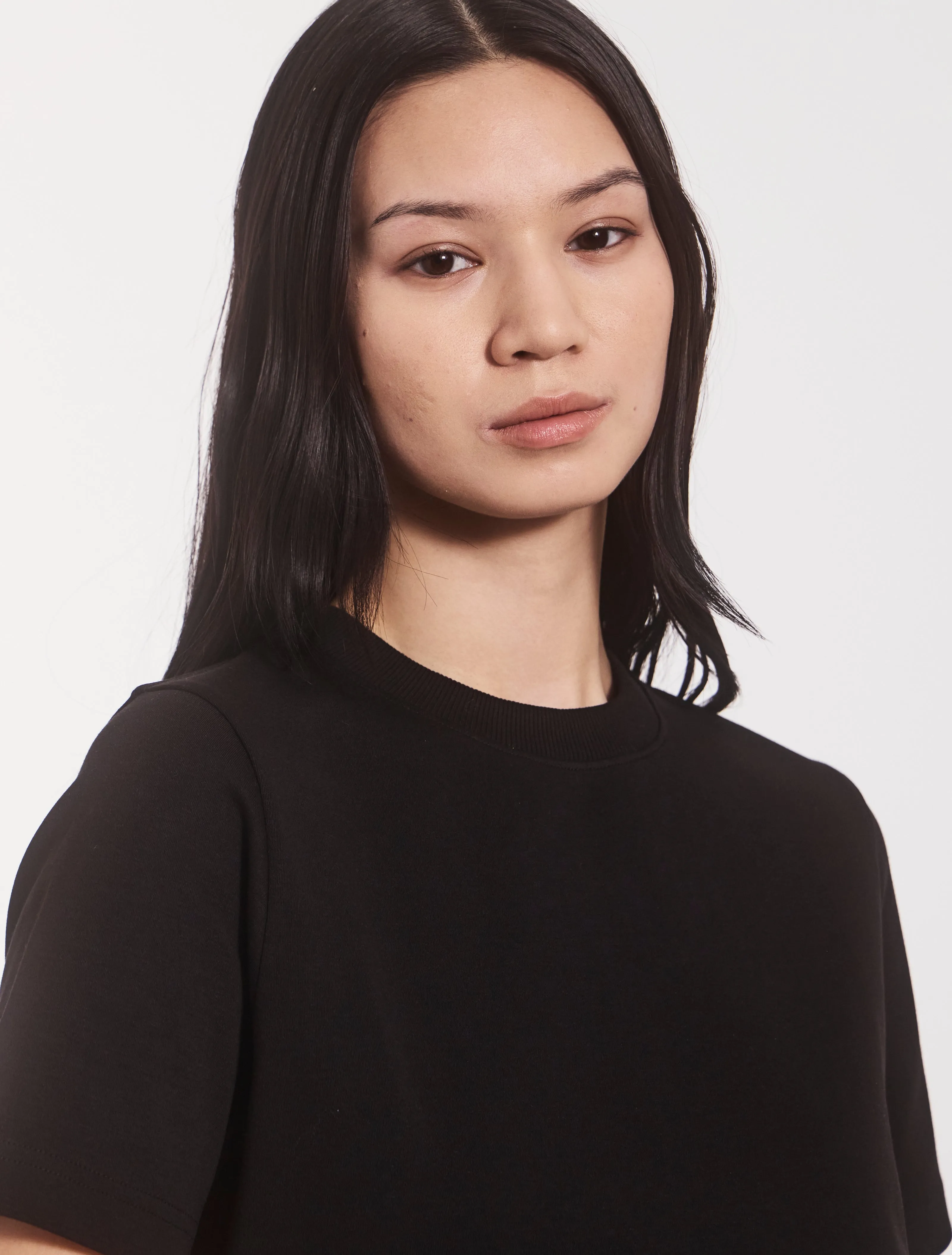 Compact Cotton Oversized T-Shirt in Black sold by Ninety Percent product image thumbnail 2