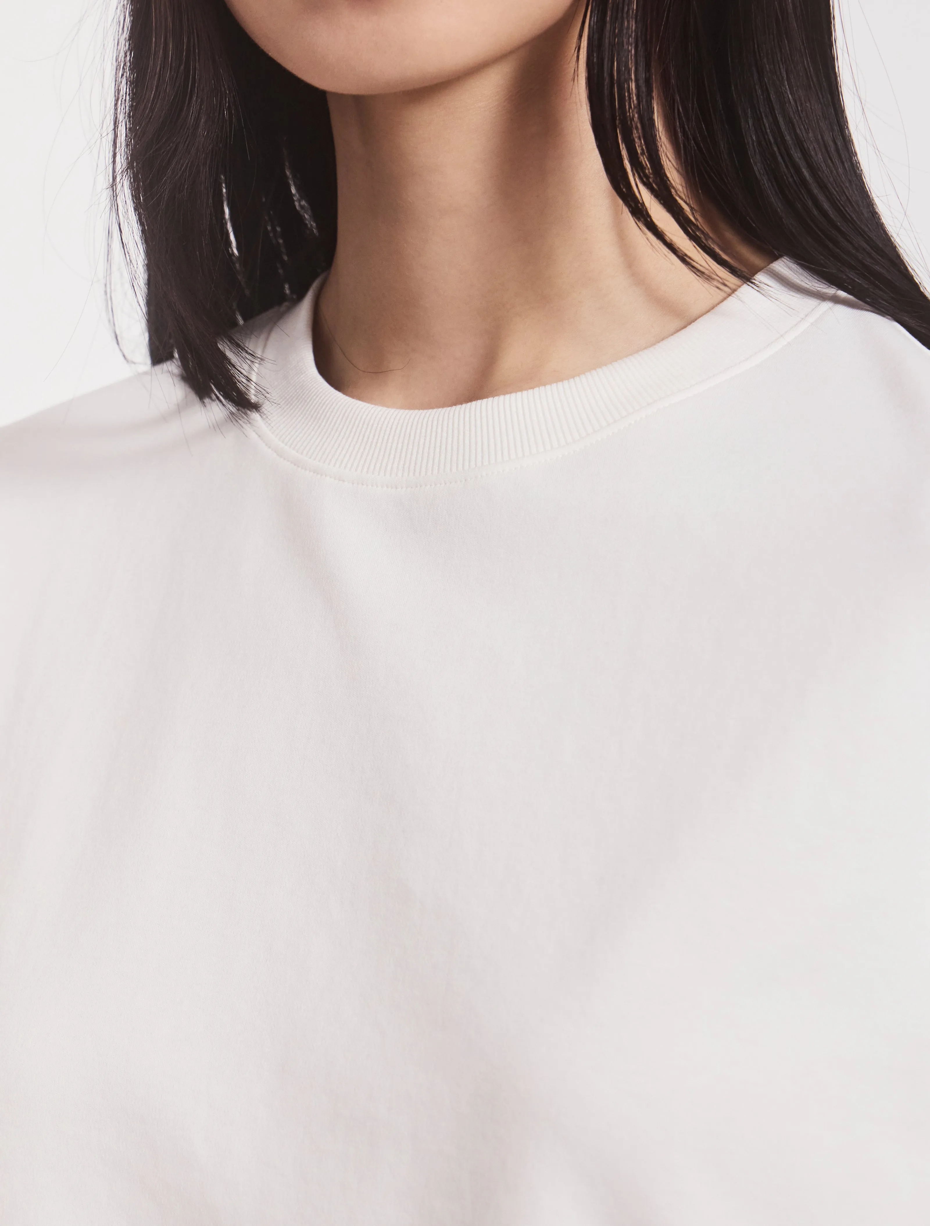 Compact Cotton Oversized T-Shirt in Off White sold by Ninety Percent product image thumbnail 4