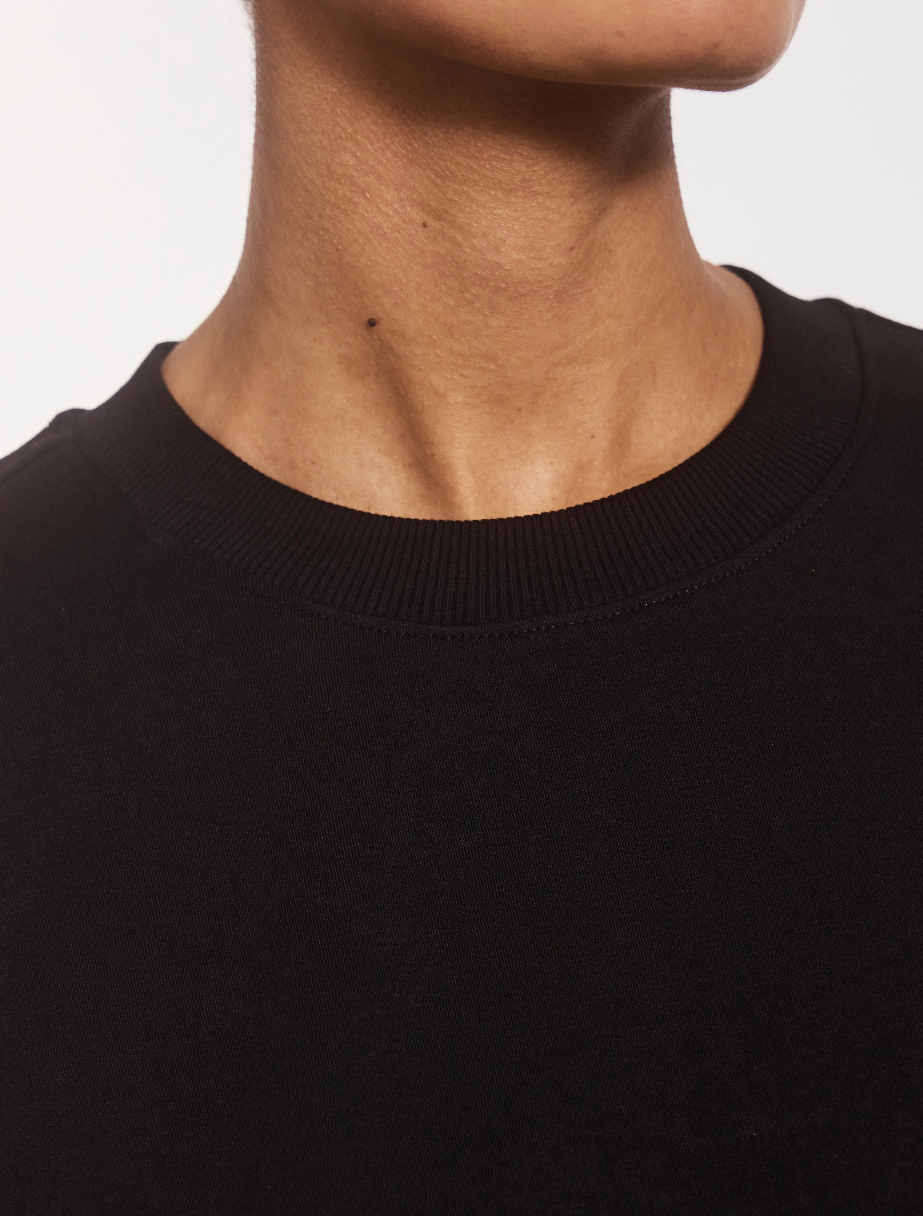 Compact Cotton Long Sleeve T-Shirt in Black sold by Ninety Percent product image thumbnail 5