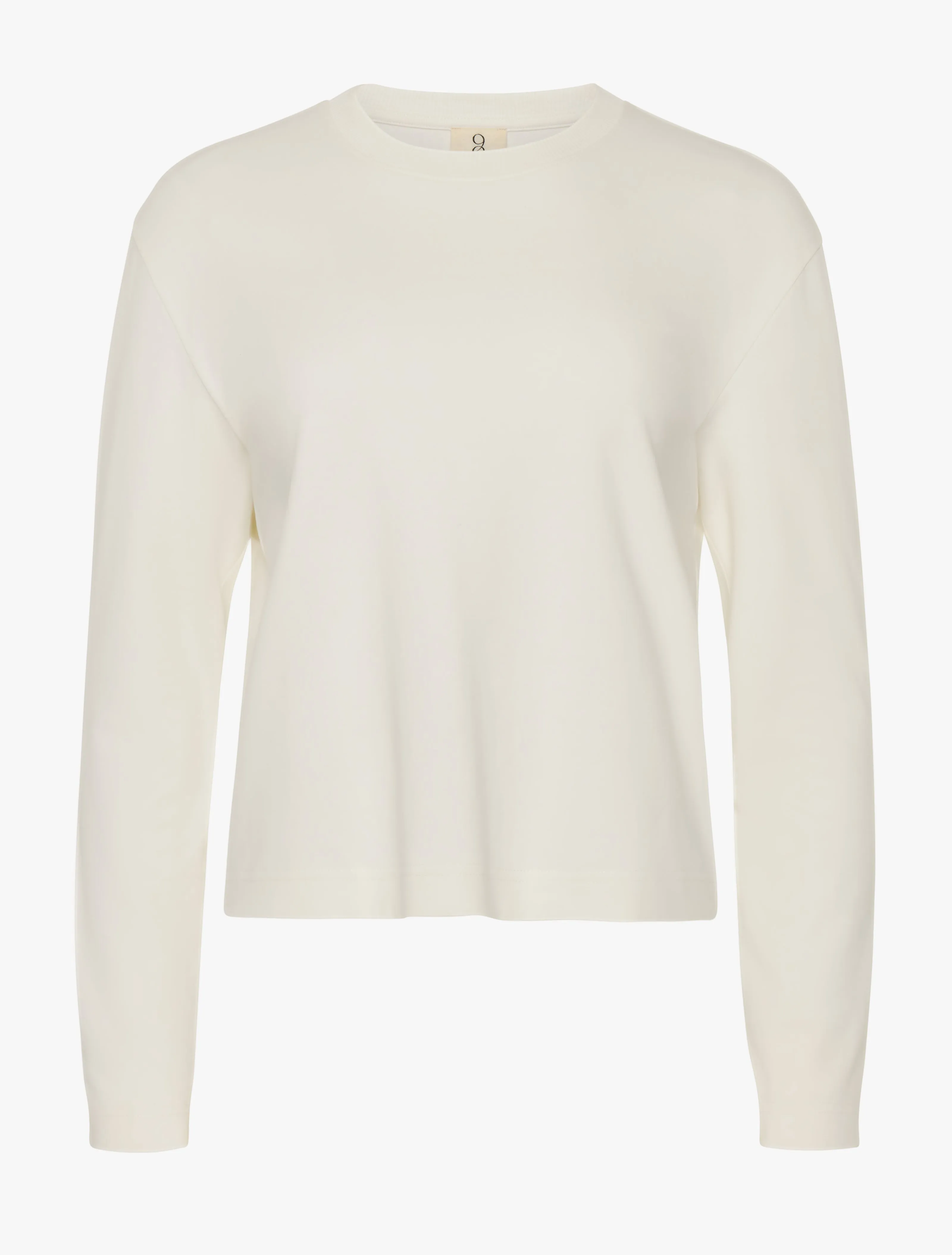Compact Cotton Long Sleeve T-Shirt in Off White sold by Ninety Percent product image thumbnail 5