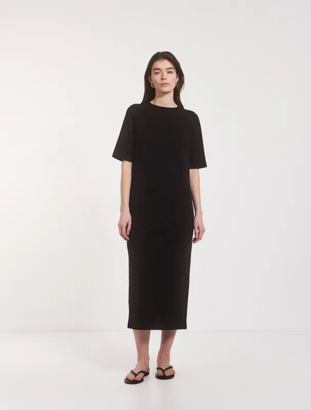 T-Shirt Dress in Black sold by Ninety Percent