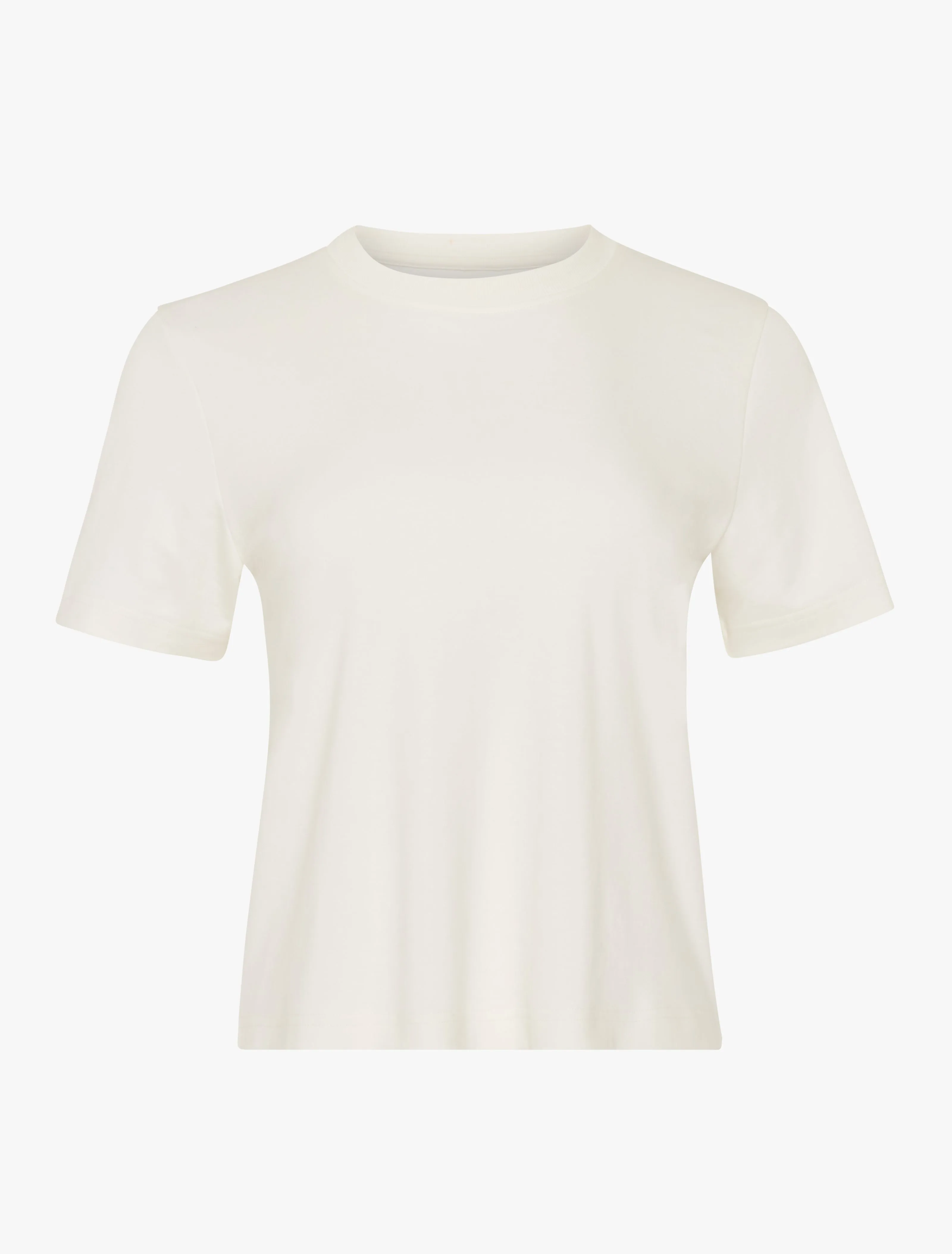 Compact Cotton Boxy T-shirt in Off White sold by Ninety Percent product image thumbnail 5