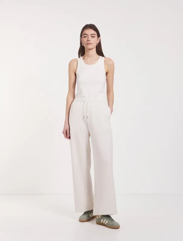 Classic Lounge Sweatpant in Oatmeal Marl sold by Ninety Percent