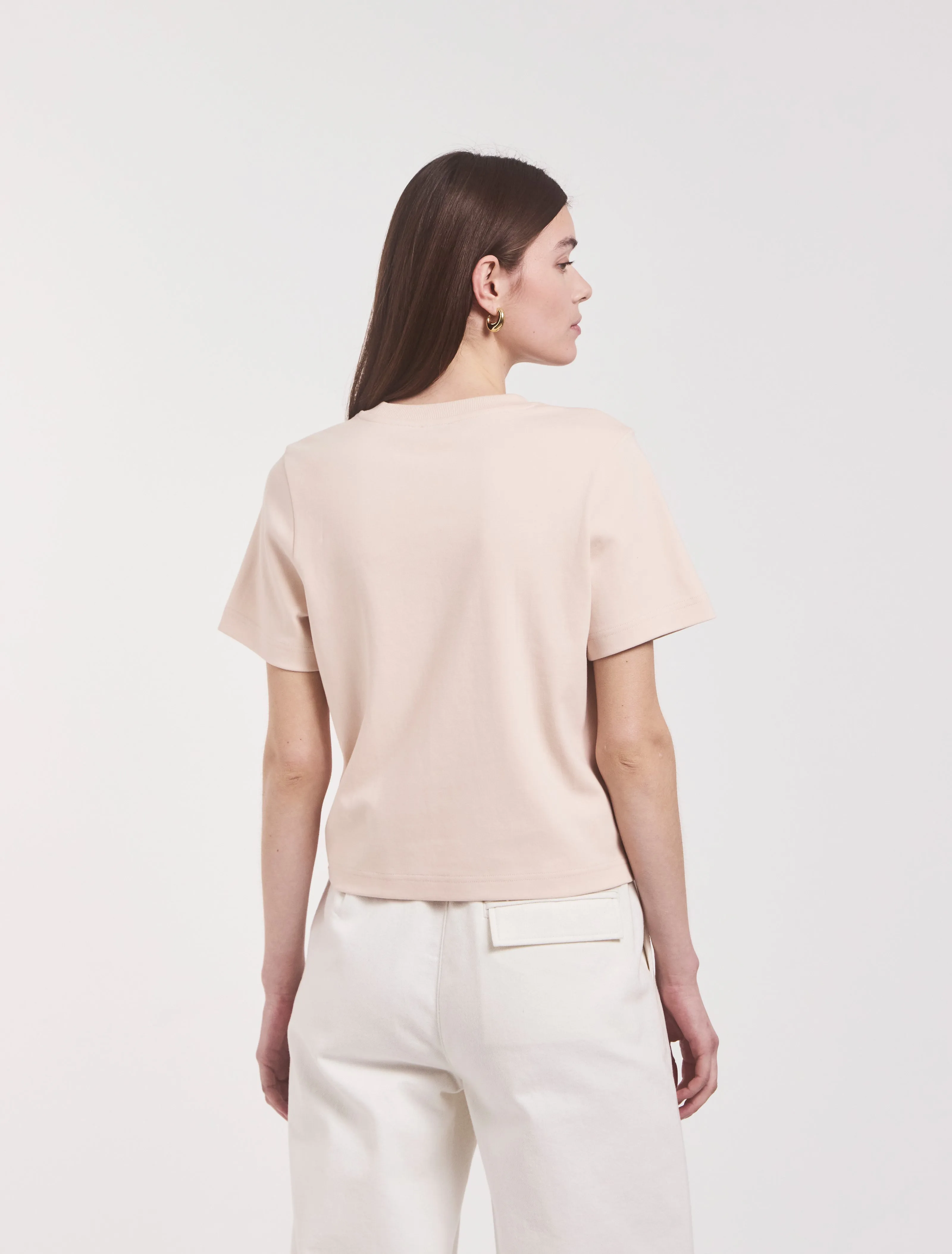 Signature T-shirt in Silver Peony sold by Ninety Percent product image thumbnail 2