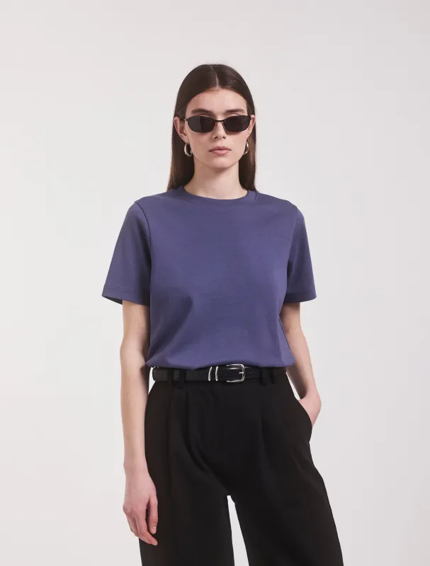 Signature Oversized T-Shirt in Summer Navy sold by Ninety Percent