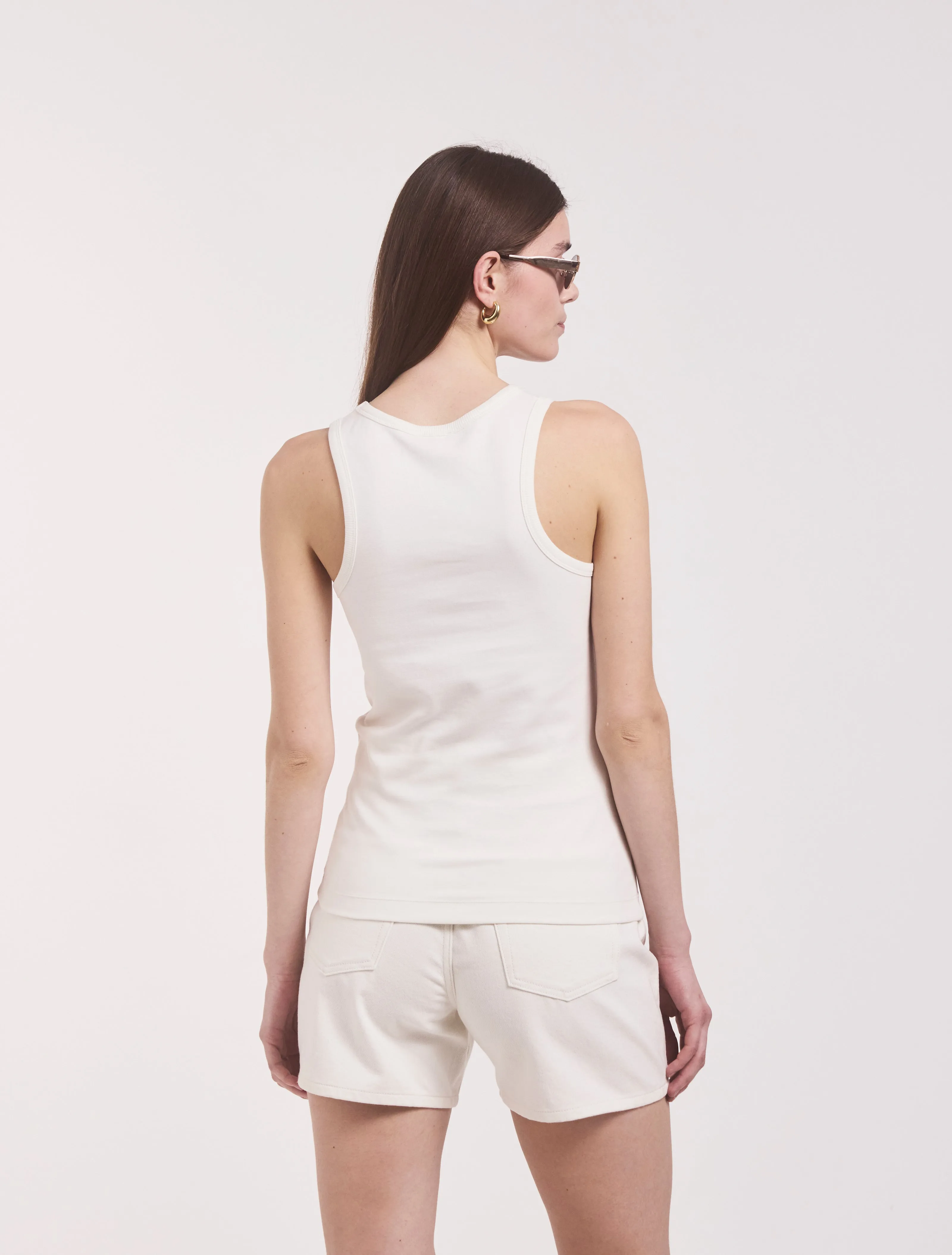 Signature Tank in Off White sold by Ninety Percent product image thumbnail 3