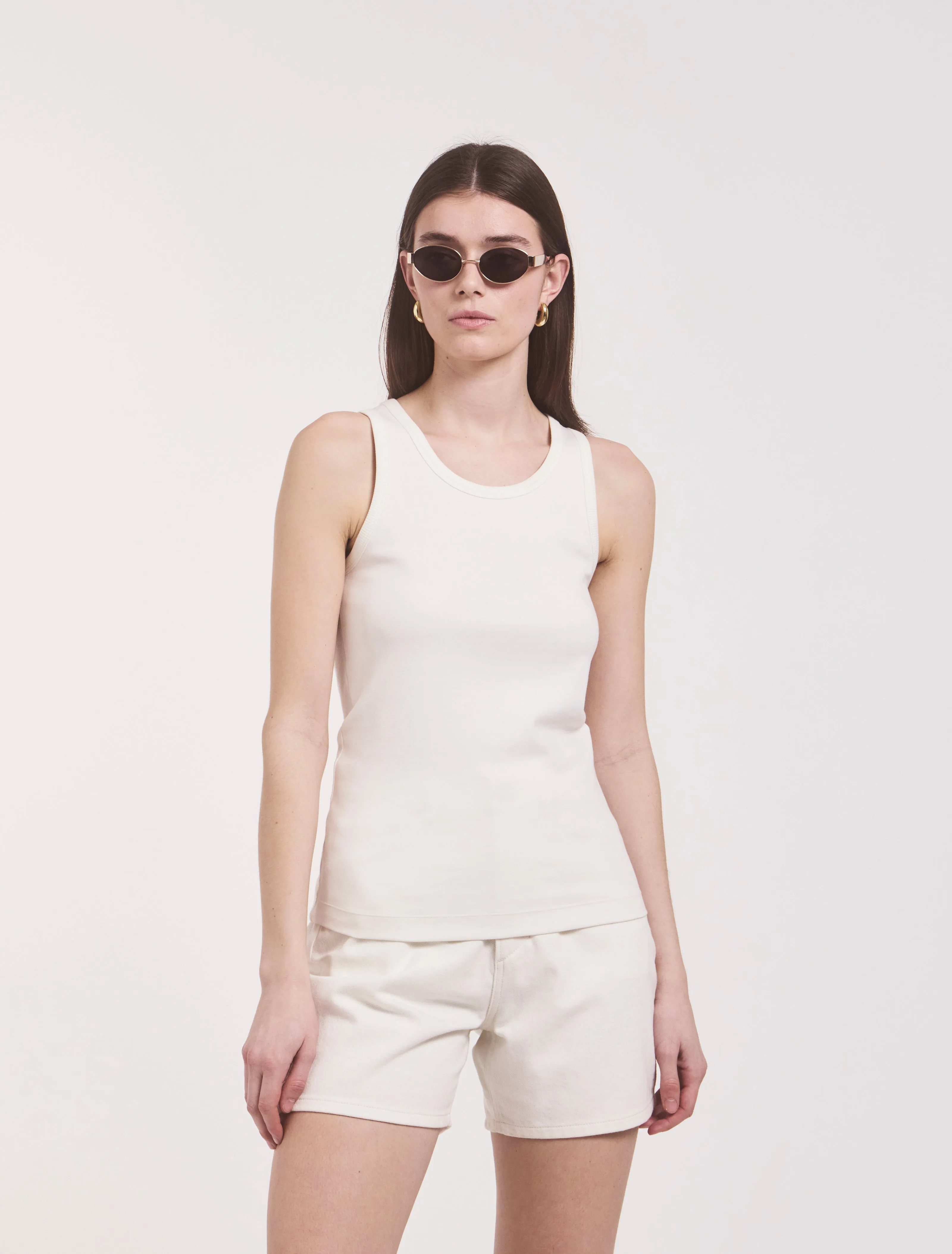 Signature Tank in Off White sold by Ninety Percent product image thumbnail 2