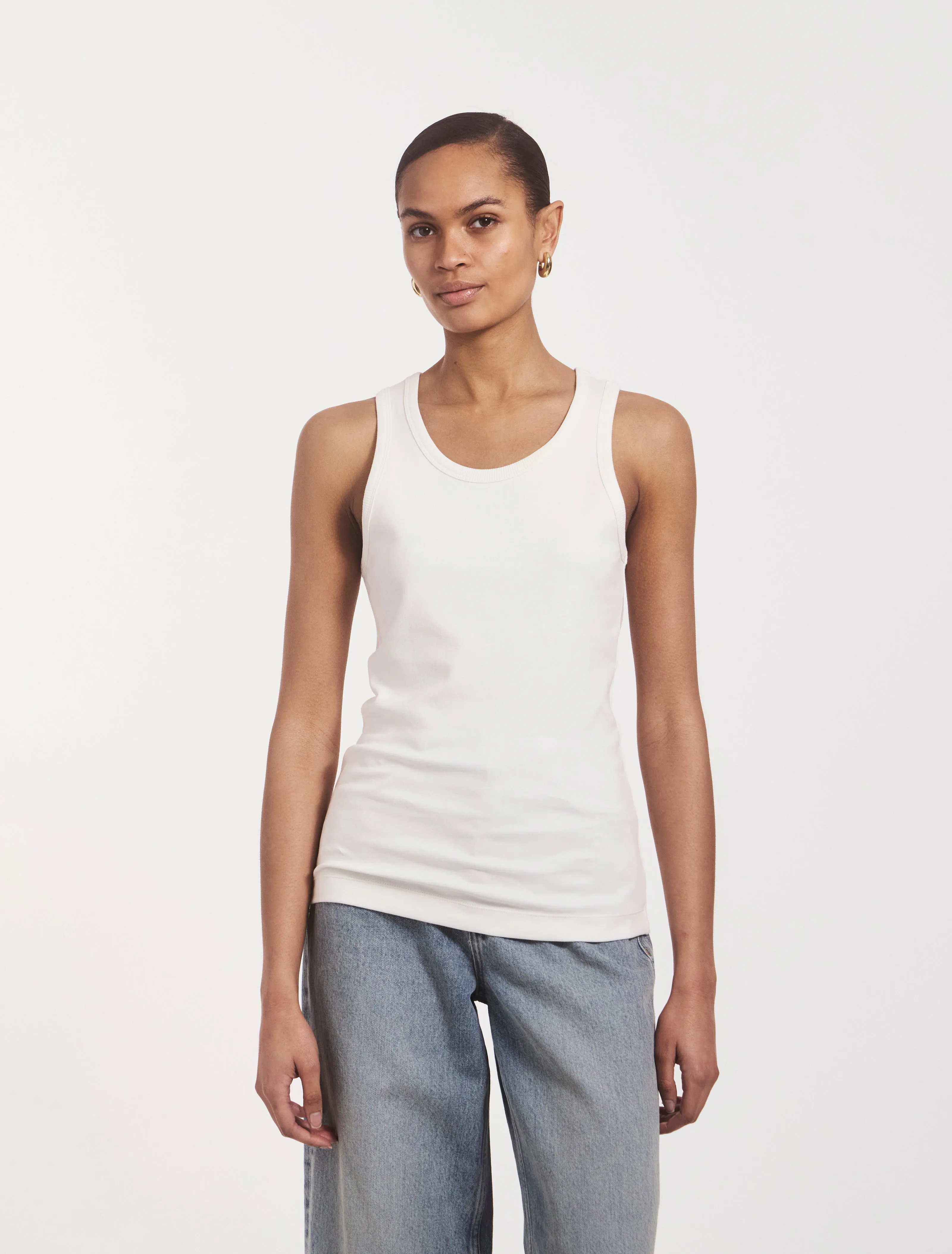 Signature Tank in Off White sold by Ninety Percent product image thumbnail 5
