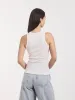 Summer Rib Tank in White sold by Ninety Percent