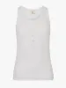 Summer Rib Tank in White sold by Ninety Percent