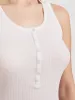 Summer Rib Tank in White sold by Ninety Percent