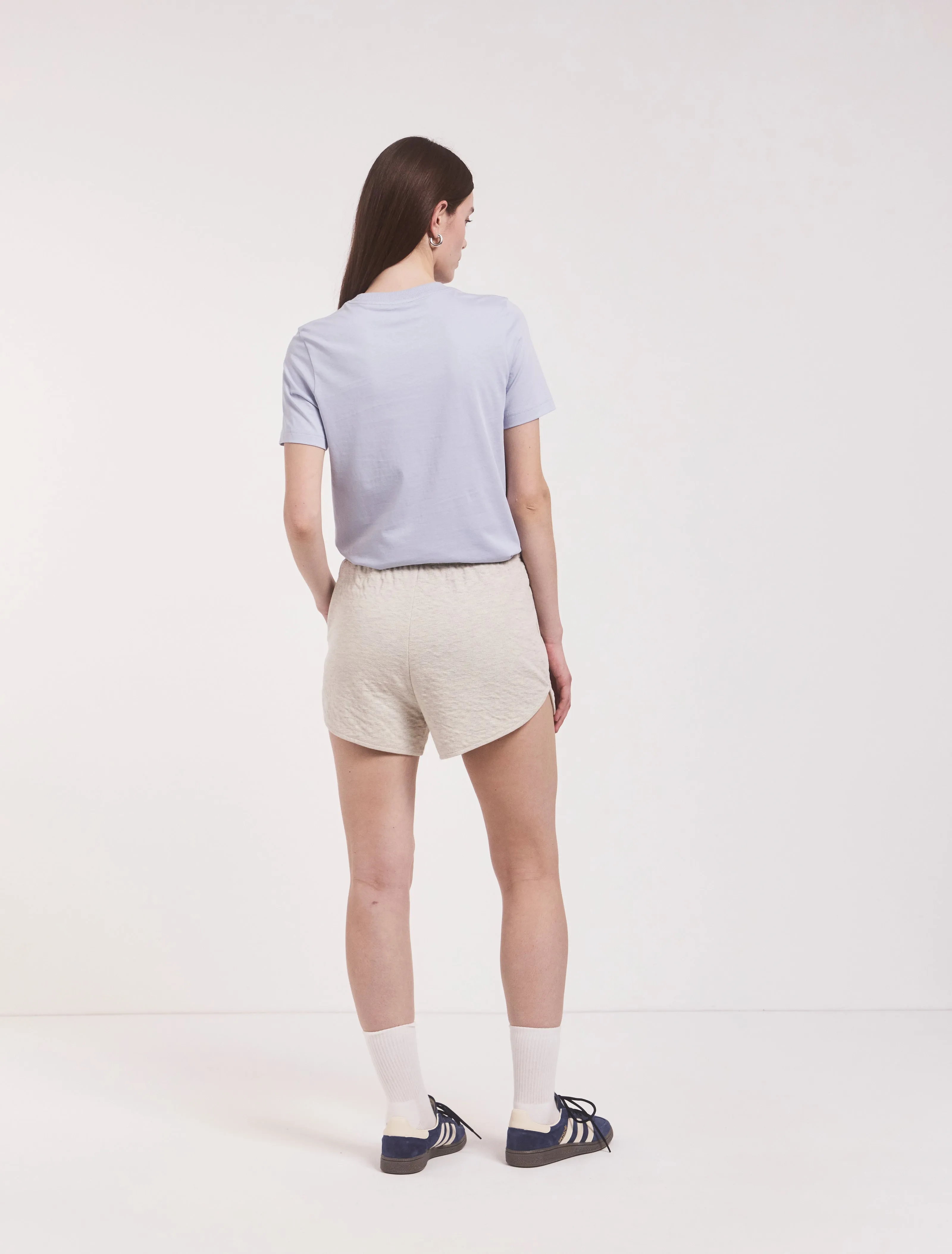 Classic Sweatshort in Oatmeal Melange sold by Ninety Percent product image thumbnail 2