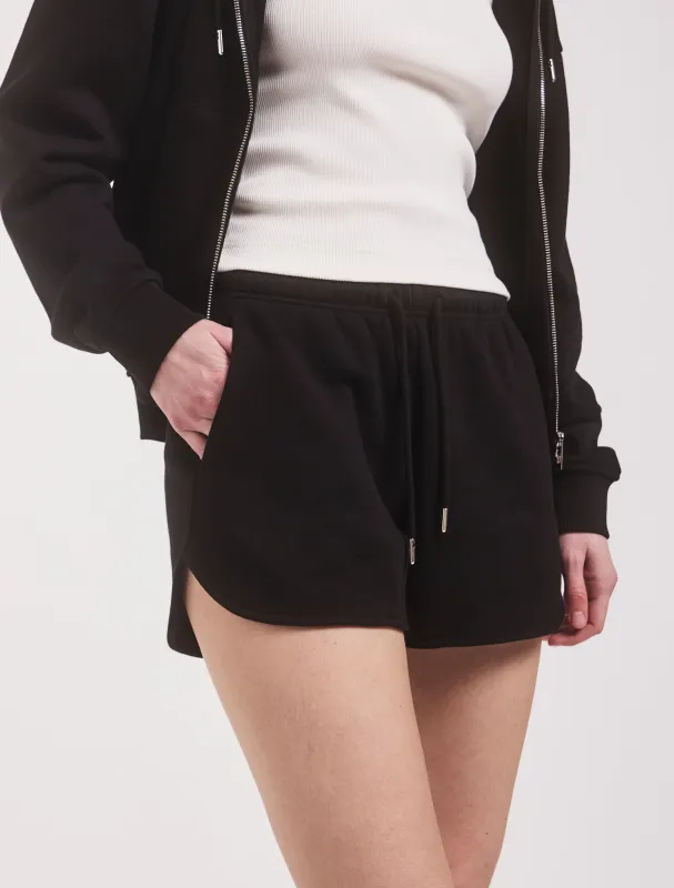 Classic Sweatshort in Black sold by Ninety Percent