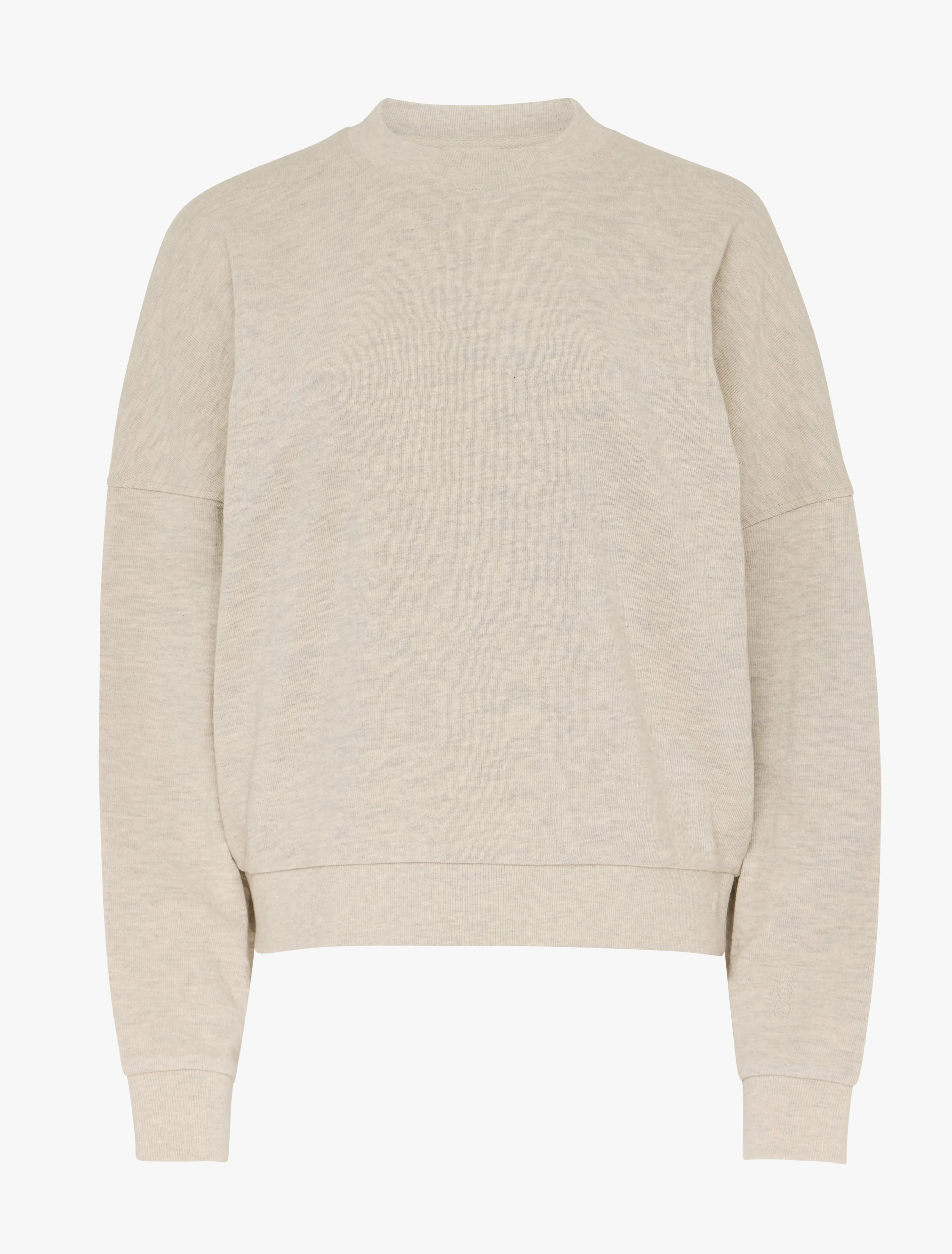Signature Oversized Sweatshirt in Oatmeal Melange sold by Ninety Percent product image thumbnail 4