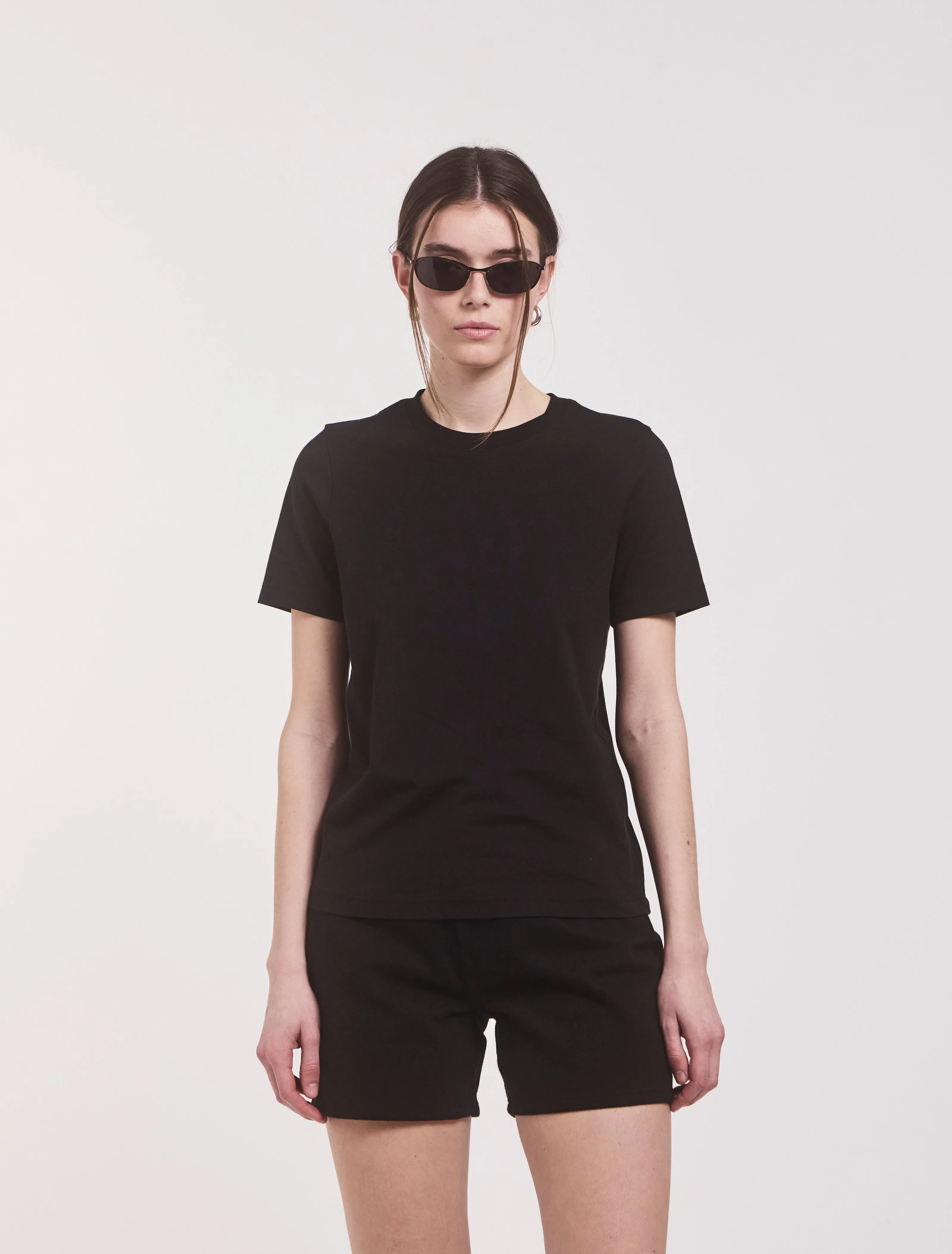 Classic Lightweight Cotton T-shirt in Black sold by Ninety Percent