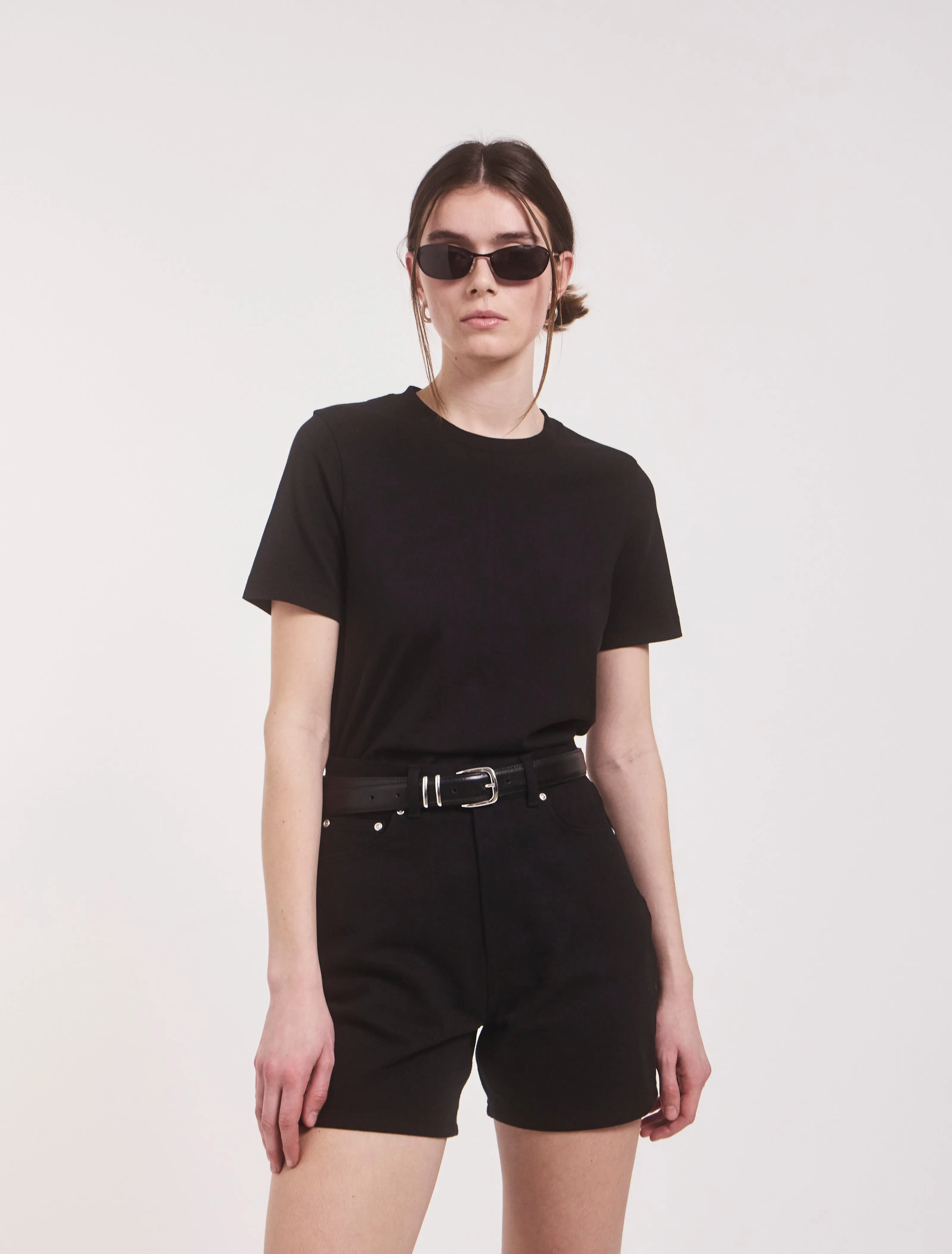 Classic Lightweight Cotton T-shirt in Black sold by Ninety Percent product image thumbnail 2