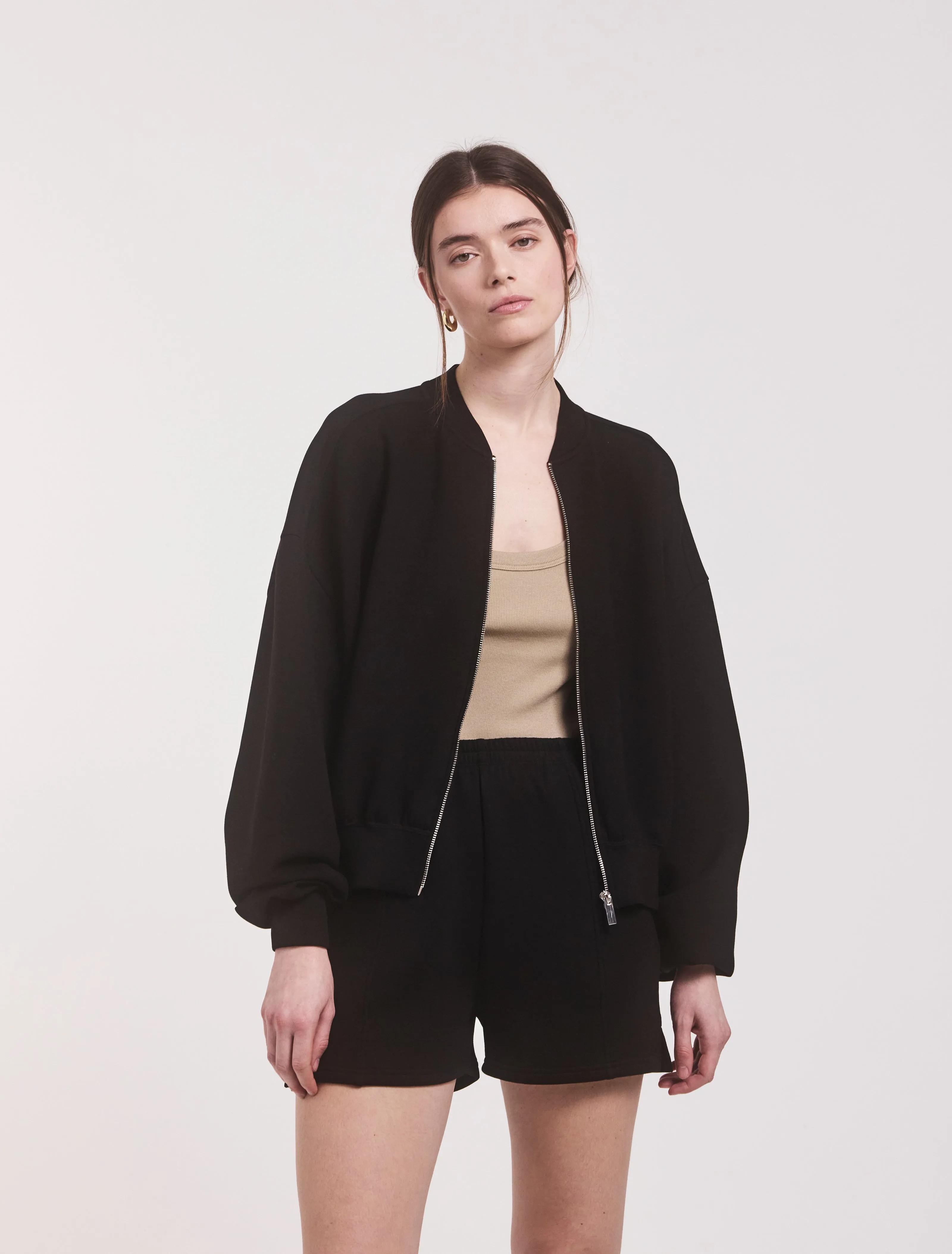 Classic Lounge Zip Jacket in Black sold by Ninety Percent product image thumbnail 2