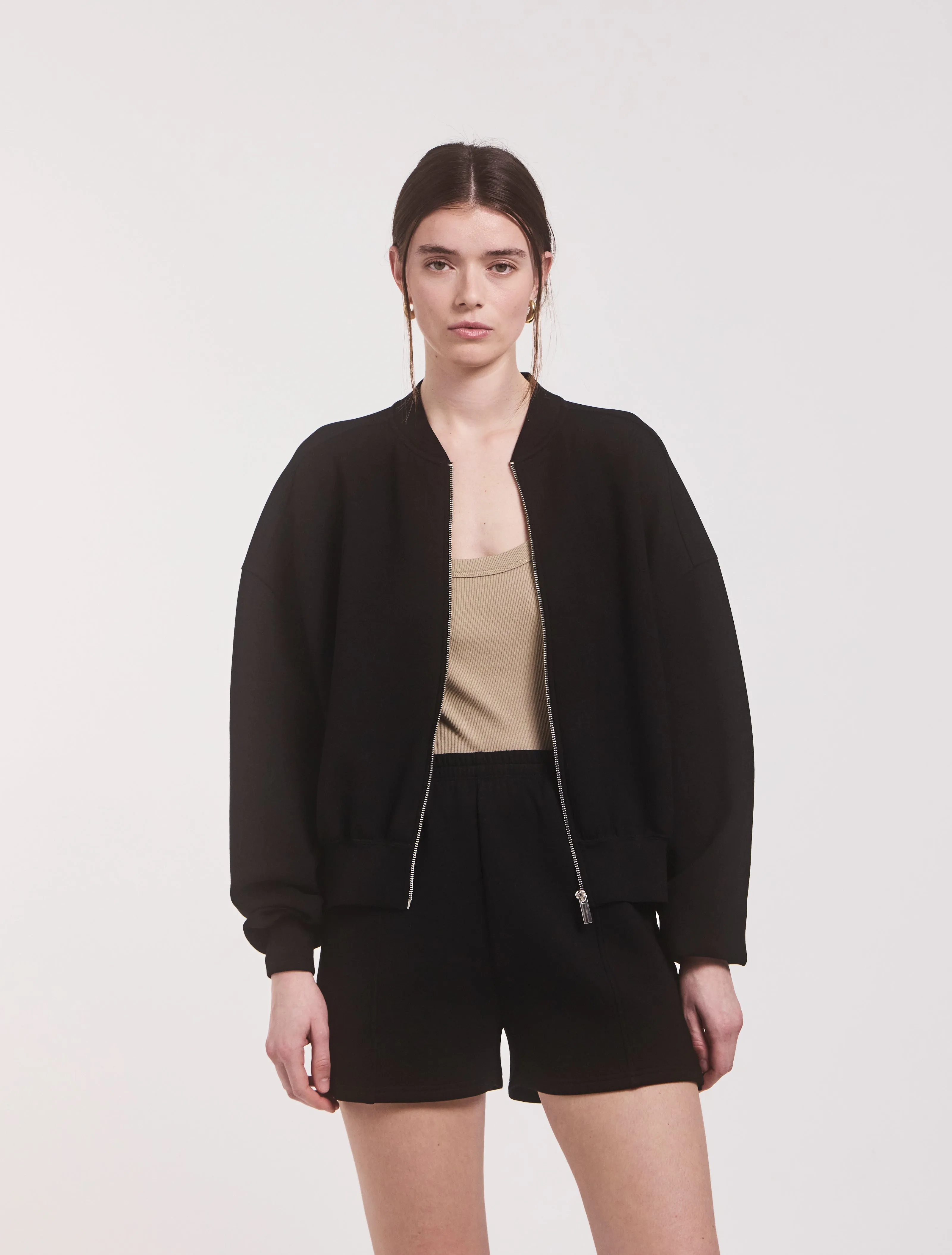 Classic Lounge Zip Jacket in Black sold by Ninety Percent