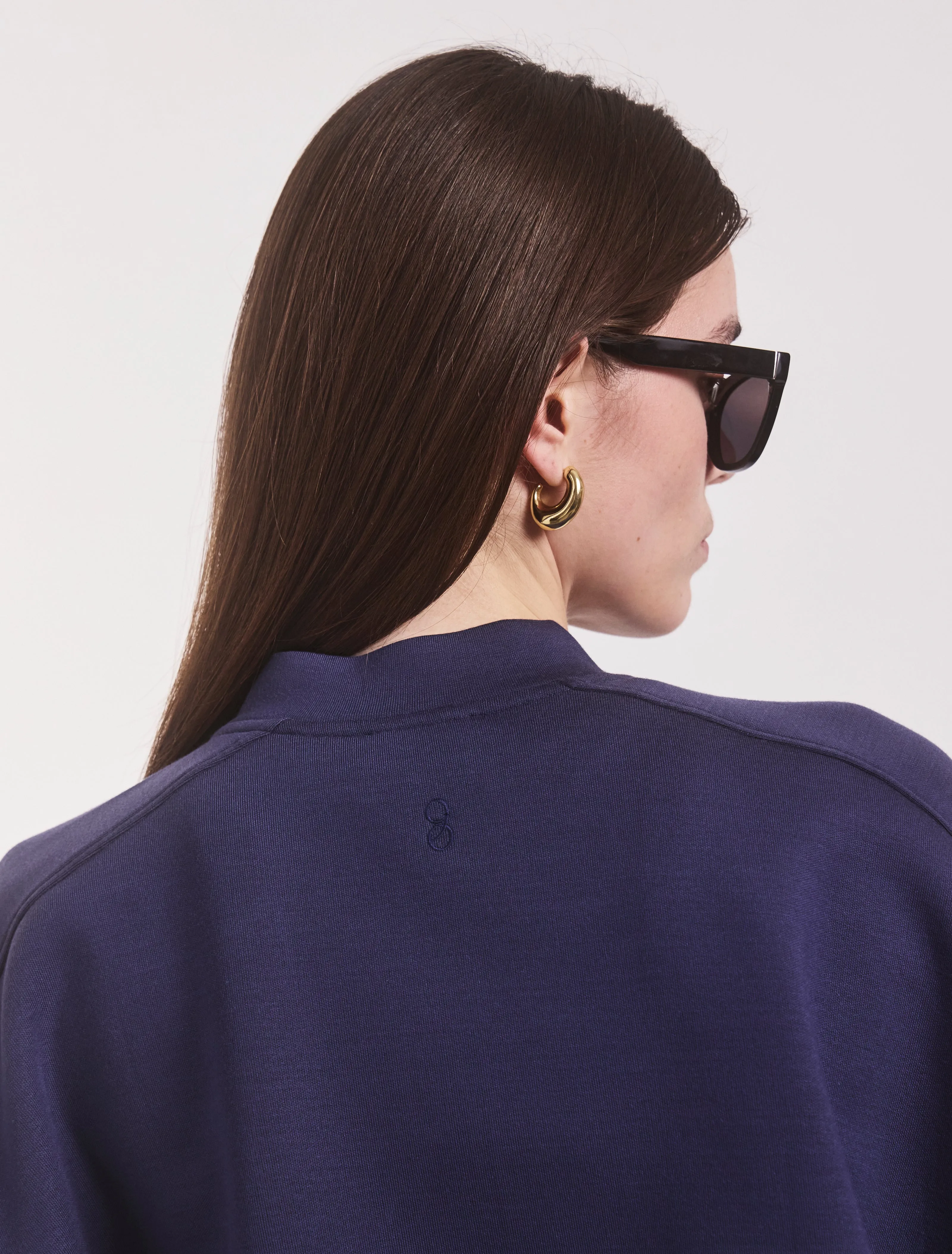 Classic Lounge Zip Jacket in Summer Navy sold by Ninety Percent product image thumbnail 4