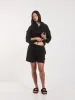 Louella Linen Shorts In Black sold by Ninety Percent