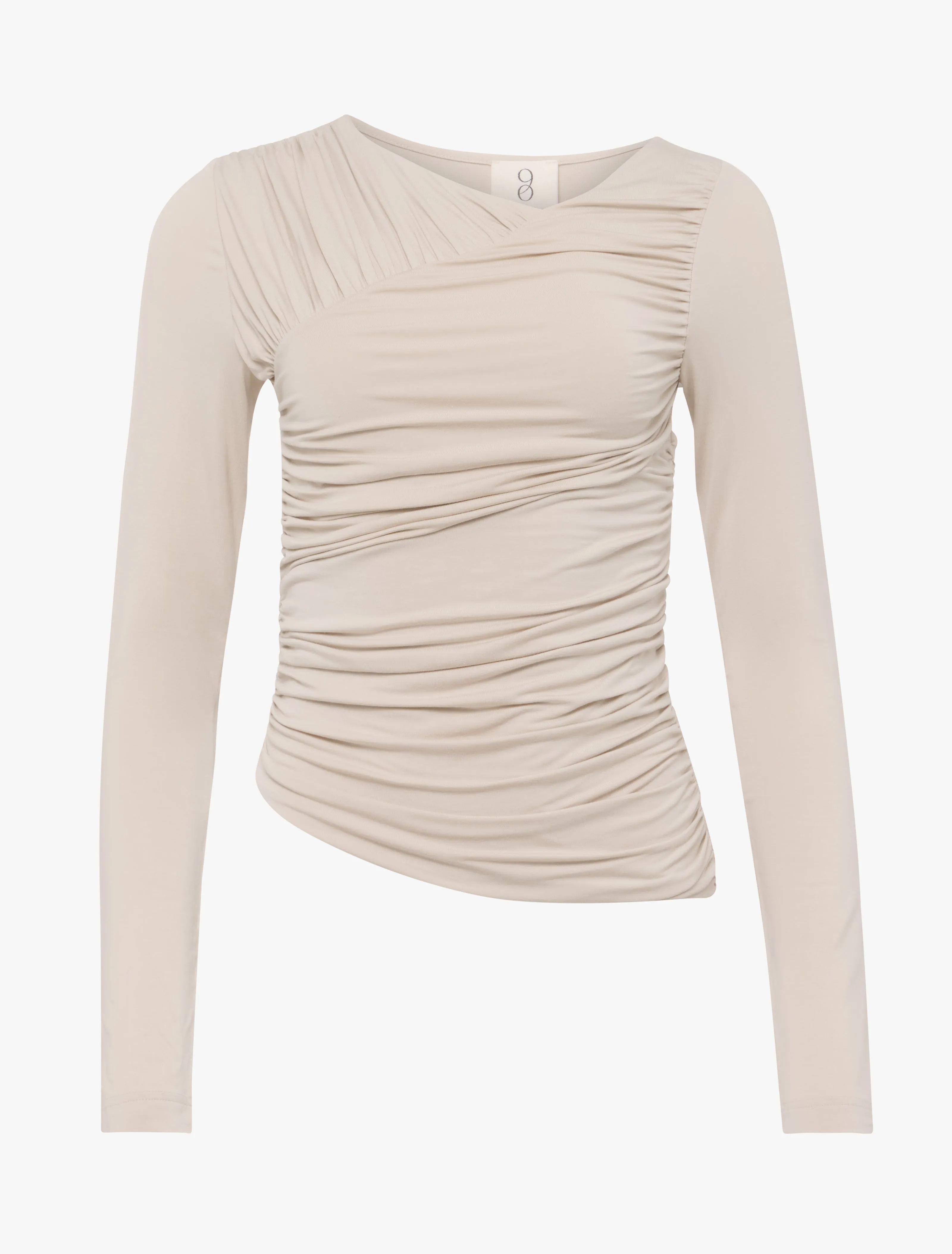 Mona Long Sleeve Top in Enoki Mushroom sold by Ninety Percent product image thumbnail 5