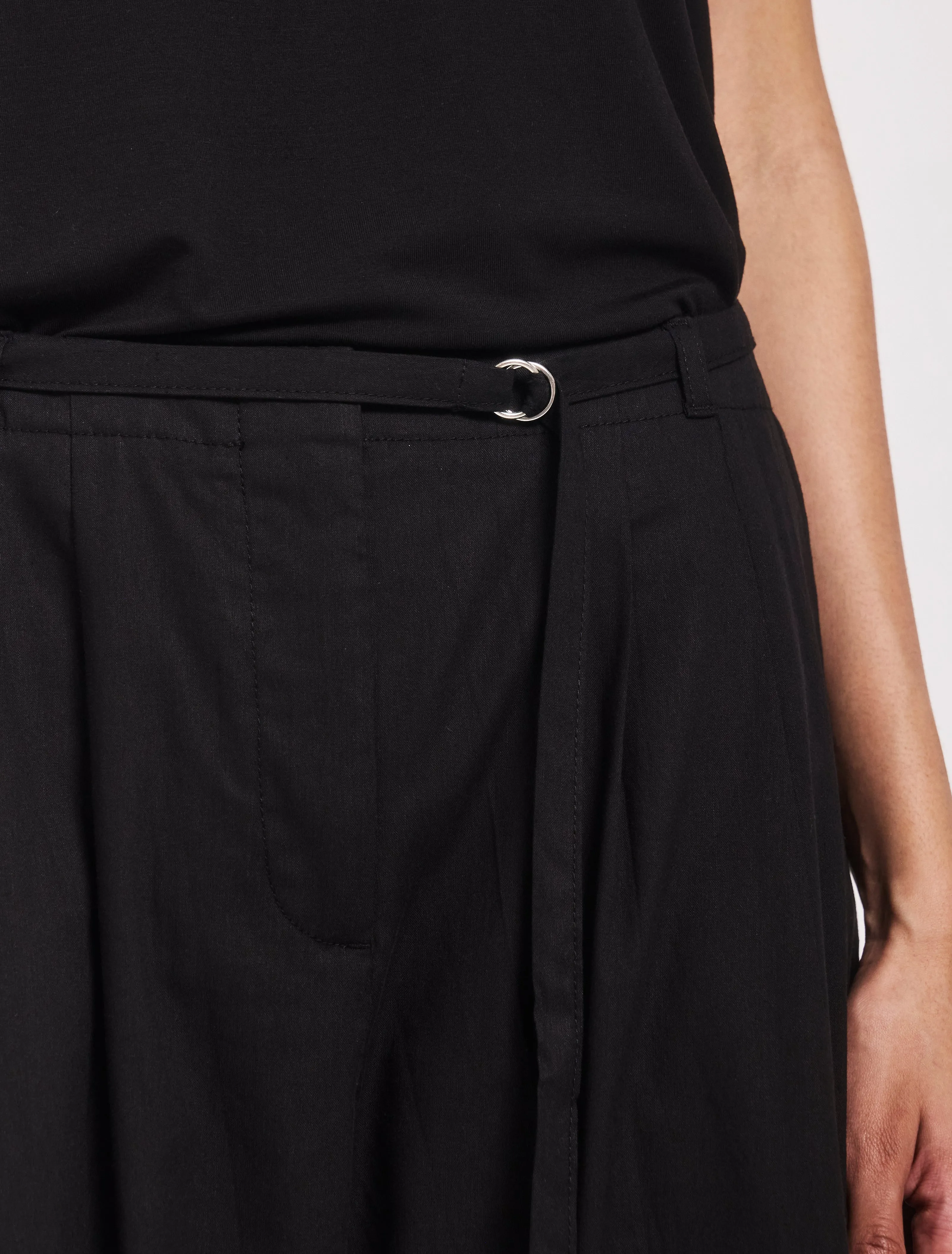 Evie Wide Leg Trouser in Black sold by Ninety Percent product image thumbnail 5