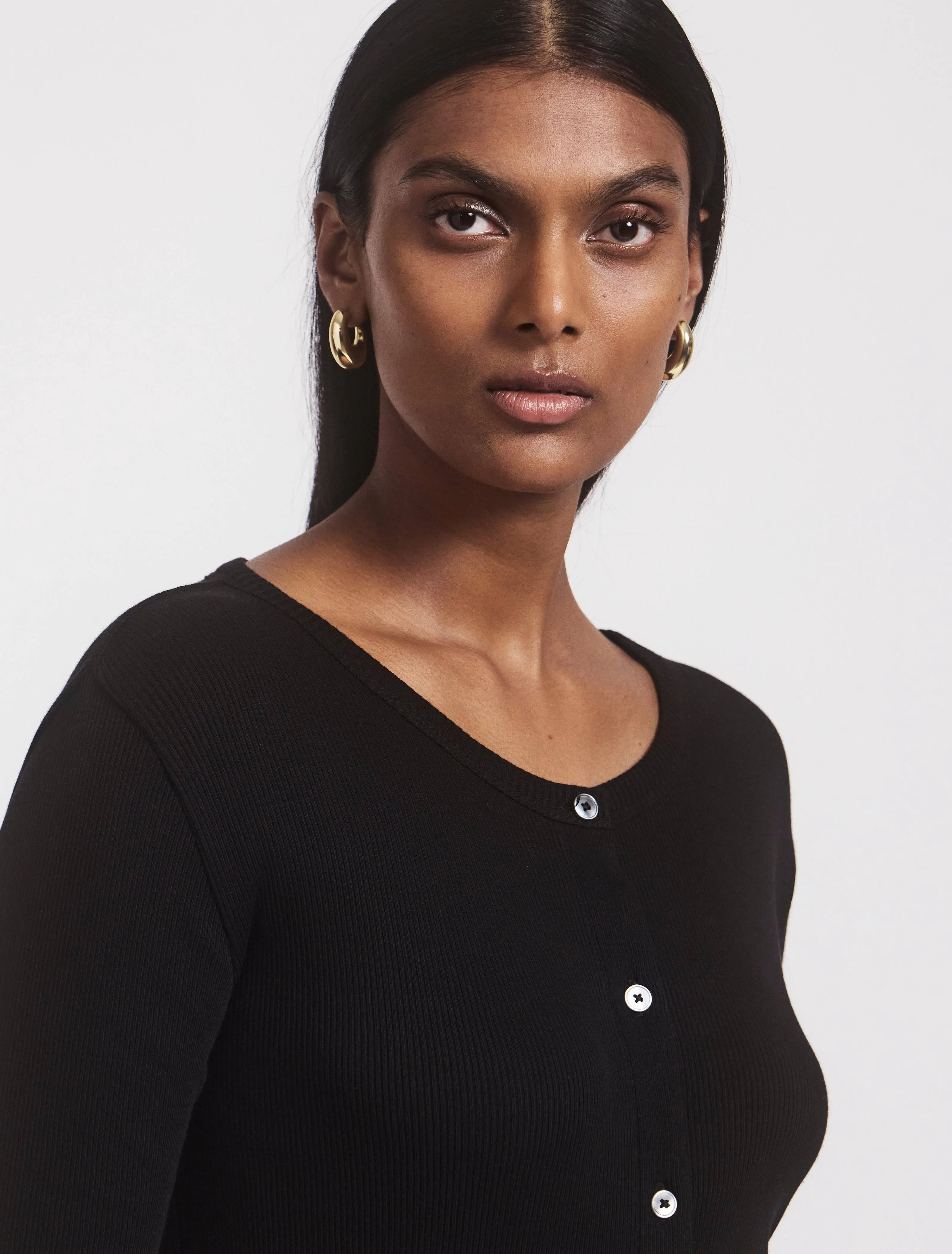 Kai Cardigan in Black sold by Ninety Percent product image thumbnail 4