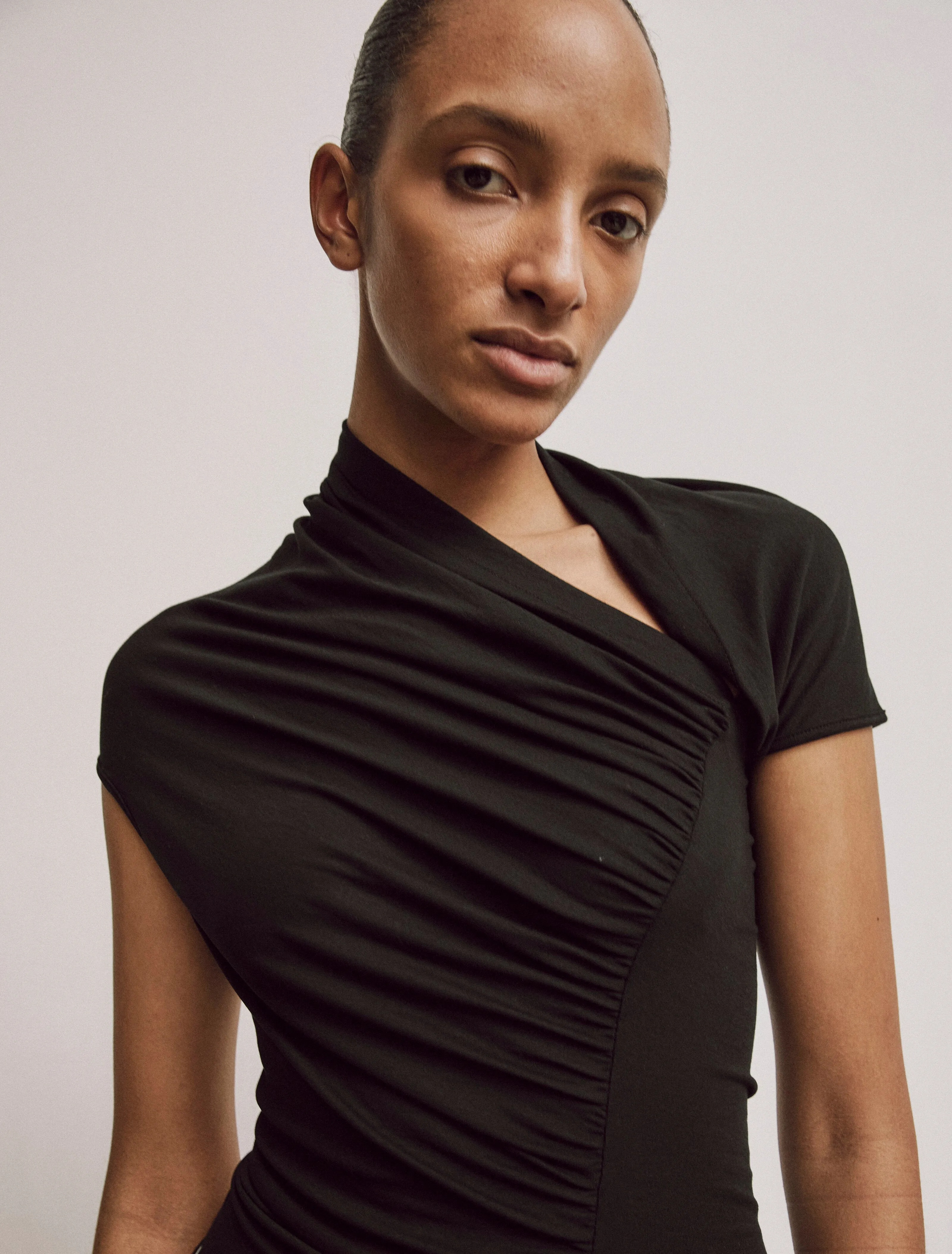 Scarab Micromodal Cut Out Top in Black sold by Ninety Percent product image thumbnail 3