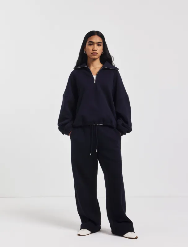 Straight Leg Sweatpant in Darkest Navy sold by Ninety Percent